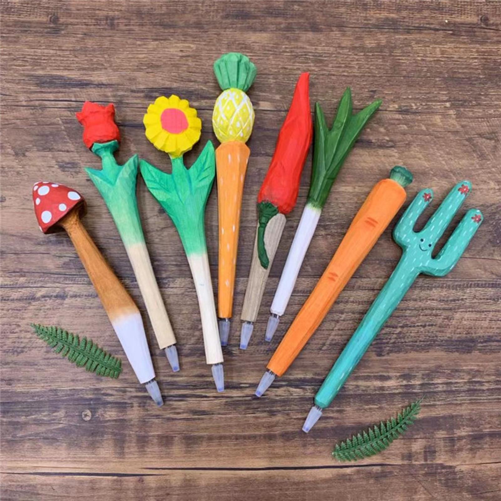 Unique Pen Supply Fun Carved Handmade Gifts for Children Kids Boys Girls D