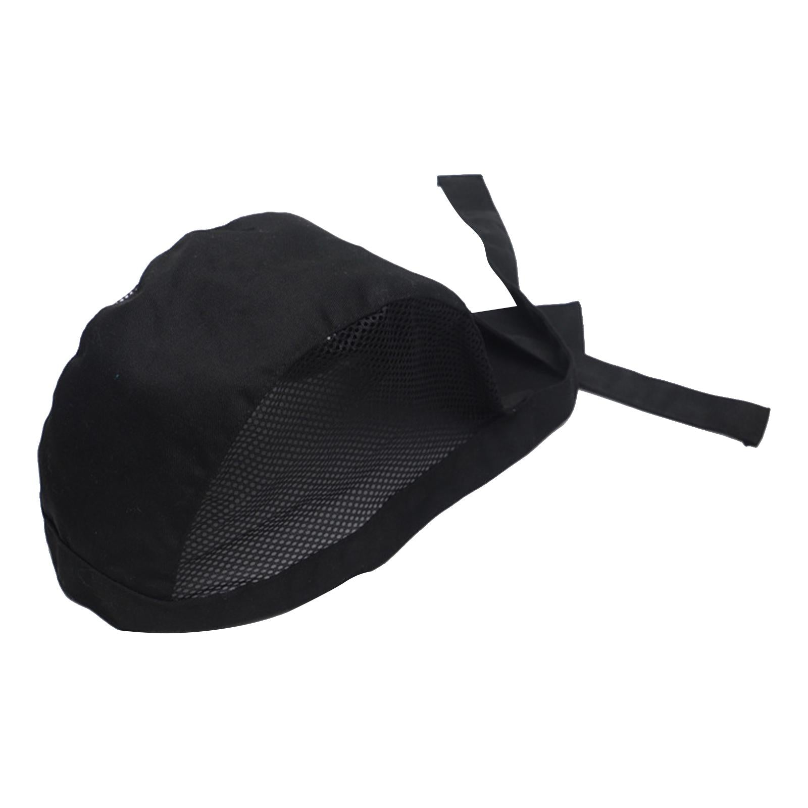 Chef Hat Waiter Grill Unisex BBQ Bakery Uniform Caps Hat Black