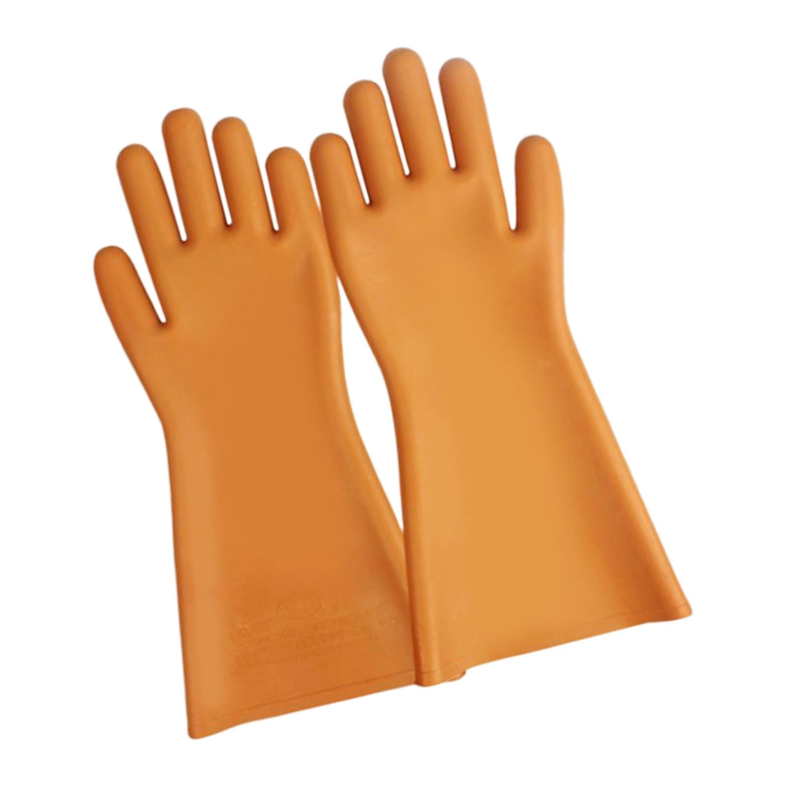 Insulating Gloves Rubber Electrical Protection Waterproof for Man Woman 5kV