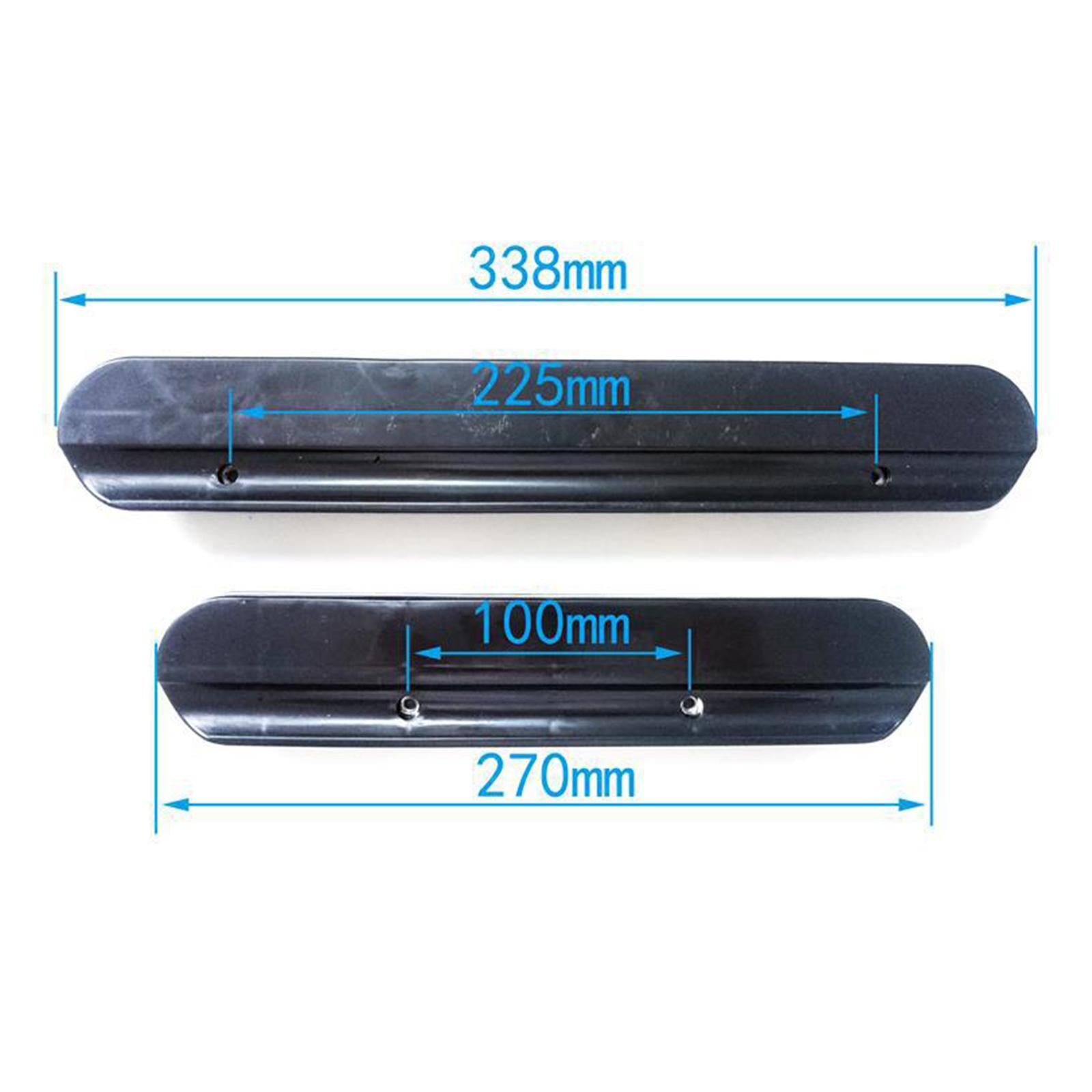 2x Wheelchair Armrest Pad Accs PU Leather Supply Universal for Elderly Black