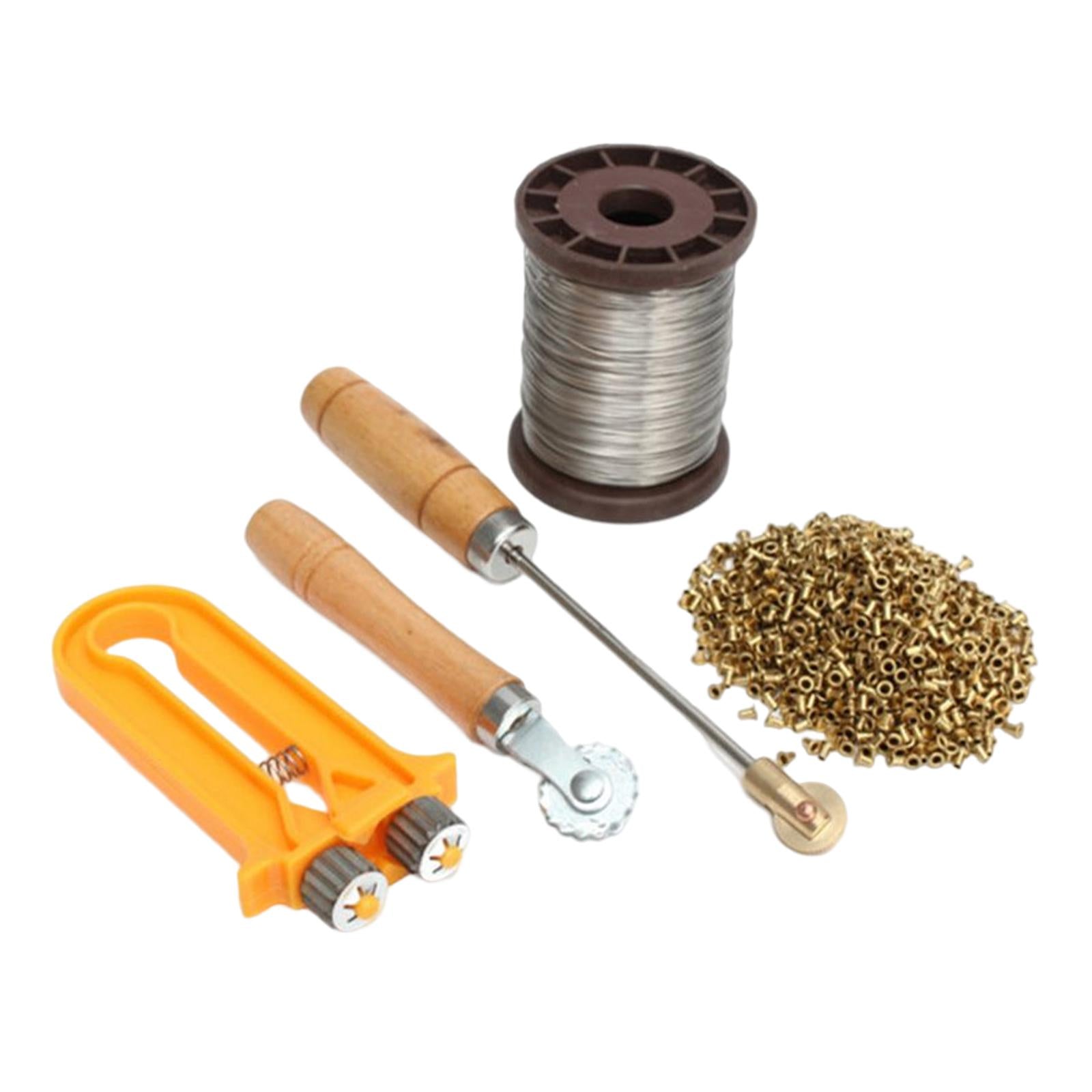 Bee Hive Frame Wire Tool Set Wheel Bee Embedder for Garden Beekeeper Yard