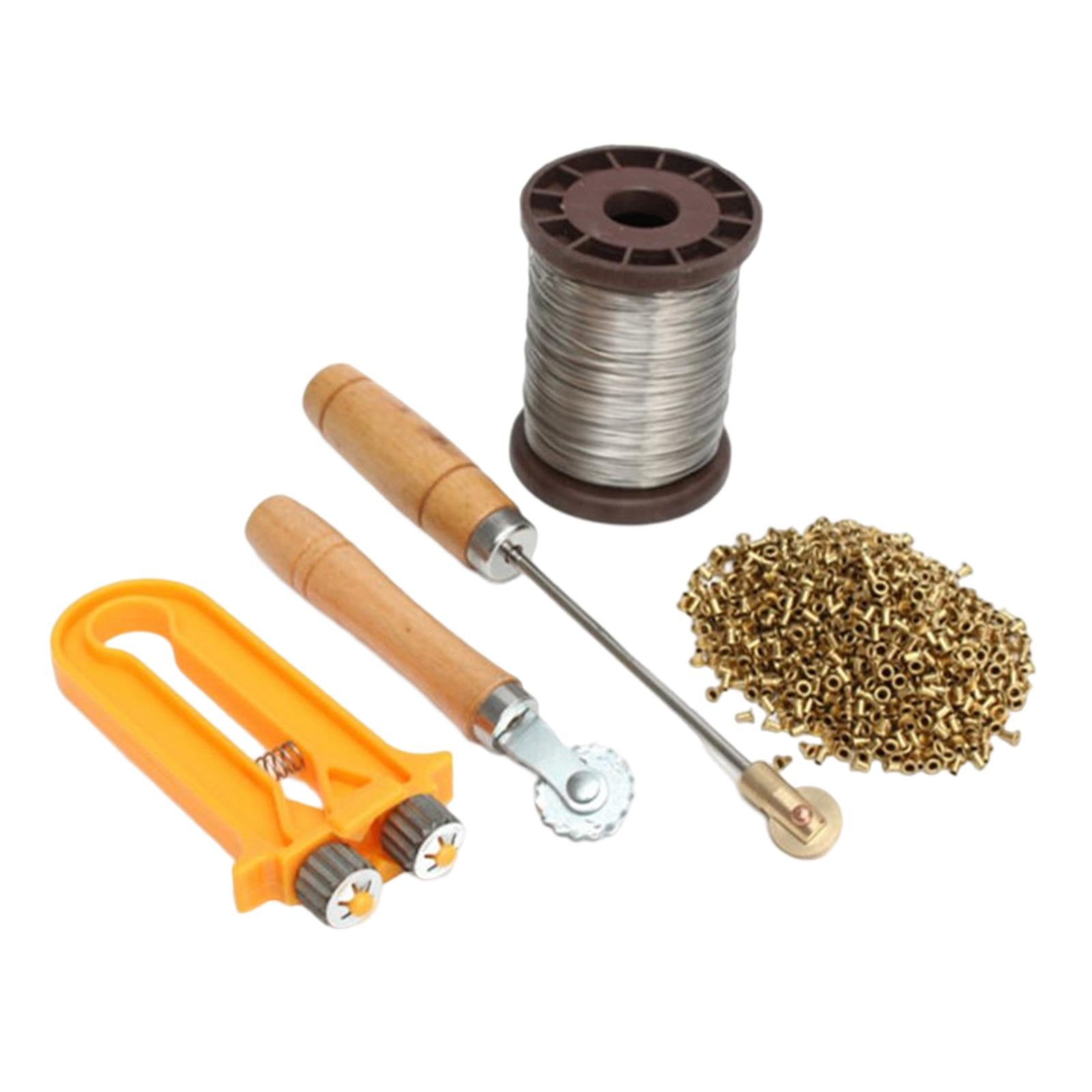 Bee Hive Frame Wire Tool Set Wheel Bee Embedder for Garden Beekeeper Yard