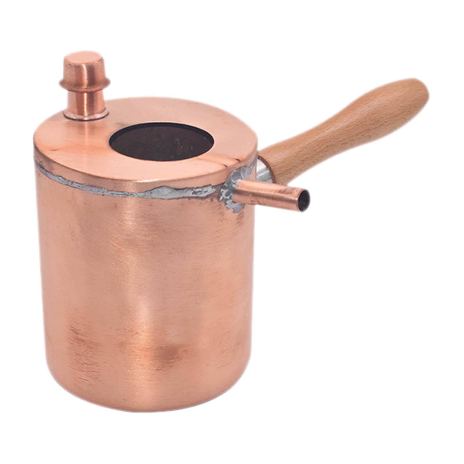 Beeswax Melting Pot Pouring Wax Melting Wooden Handle for Home Beginners