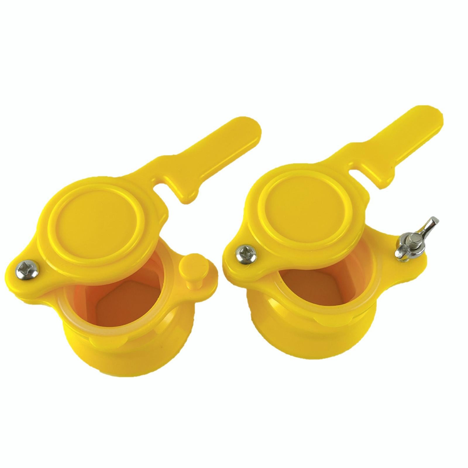Gate Valve Beekeeping Equipment Beekeeper Tool Reusable for Garden Yellow