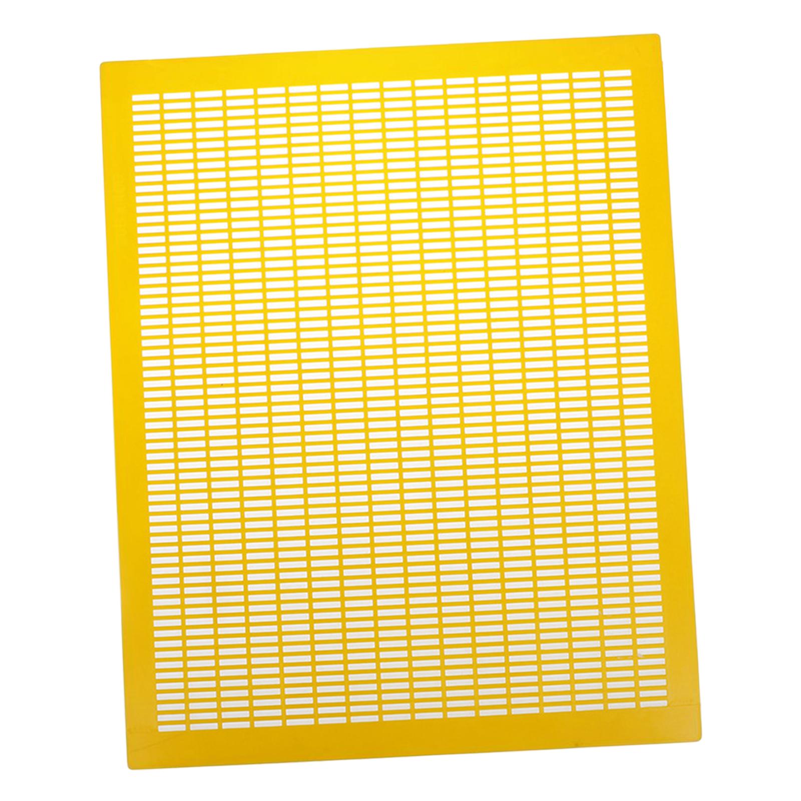 Practical 10 Frame Queen Bees Excluder Easily Clean Backyard Accessories Yellow