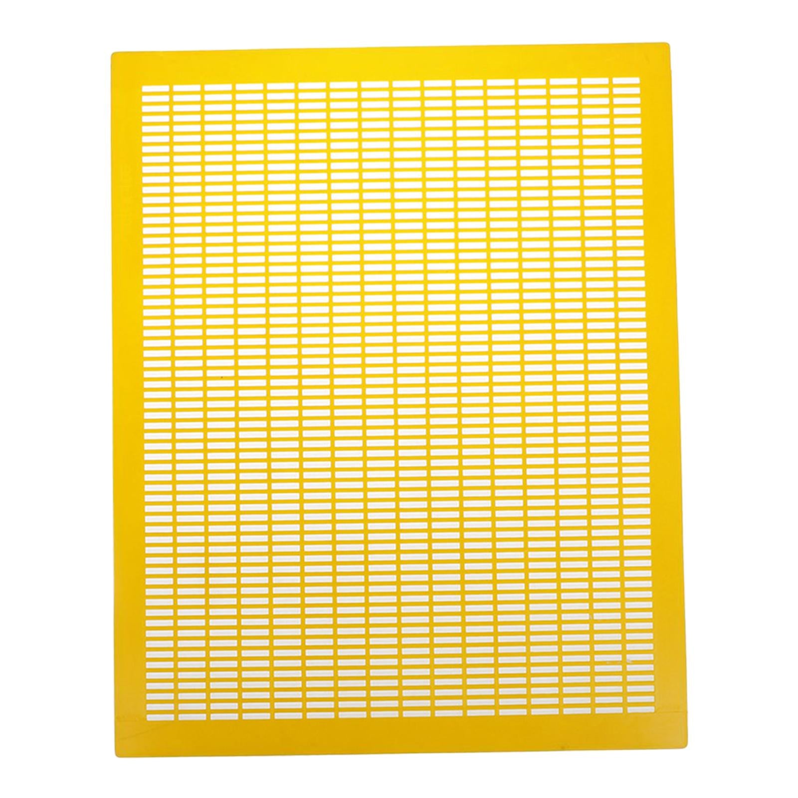 Practical 10 Frame Queen Bees Excluder Easily Clean Backyard Accessories Yellow