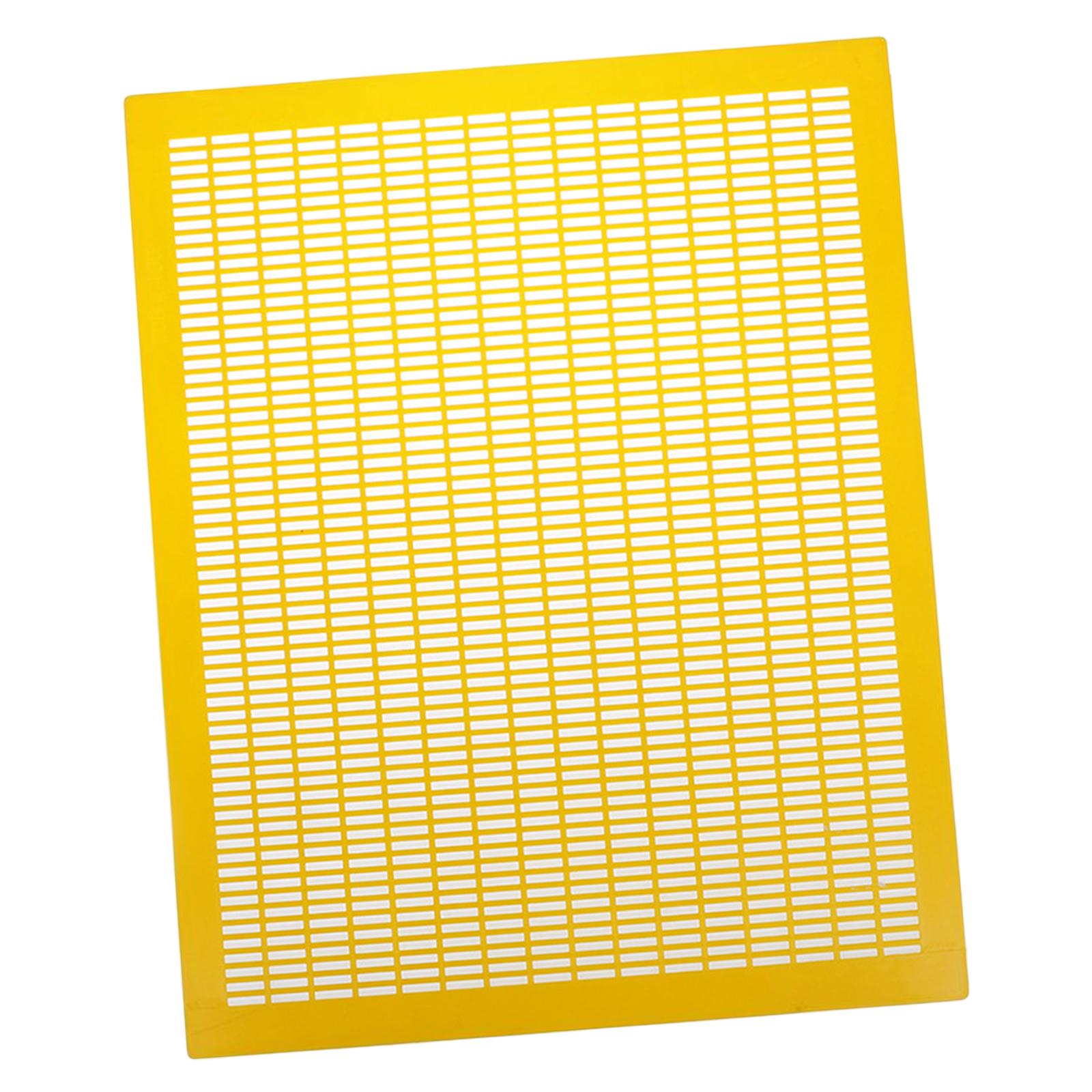 Practical 10 Frame Queen Bees Excluder Easily Clean Backyard Accessories Yellow