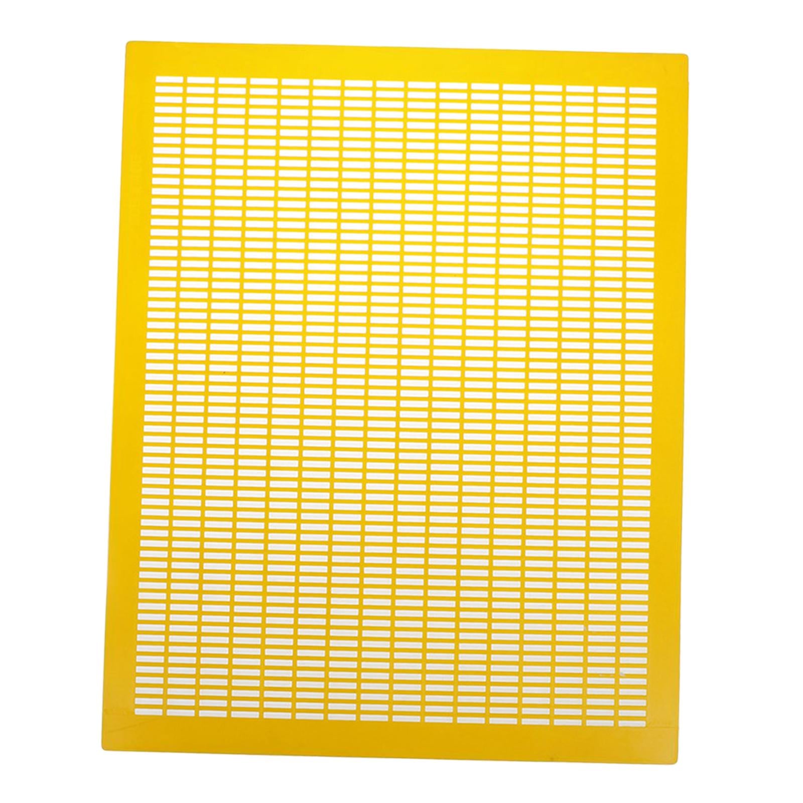 Practical 10 Frame Queen Bees Excluder Easily Clean Backyard Accessories Yellow