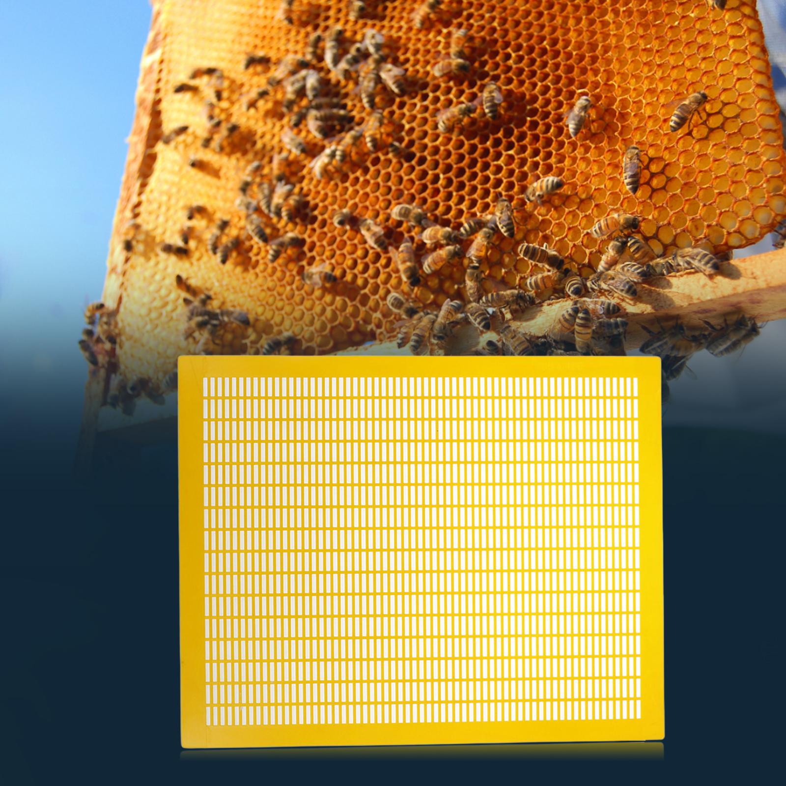 Practical 10 Frame Queen Bees Excluder Easily Clean Backyard Accessories Yellow