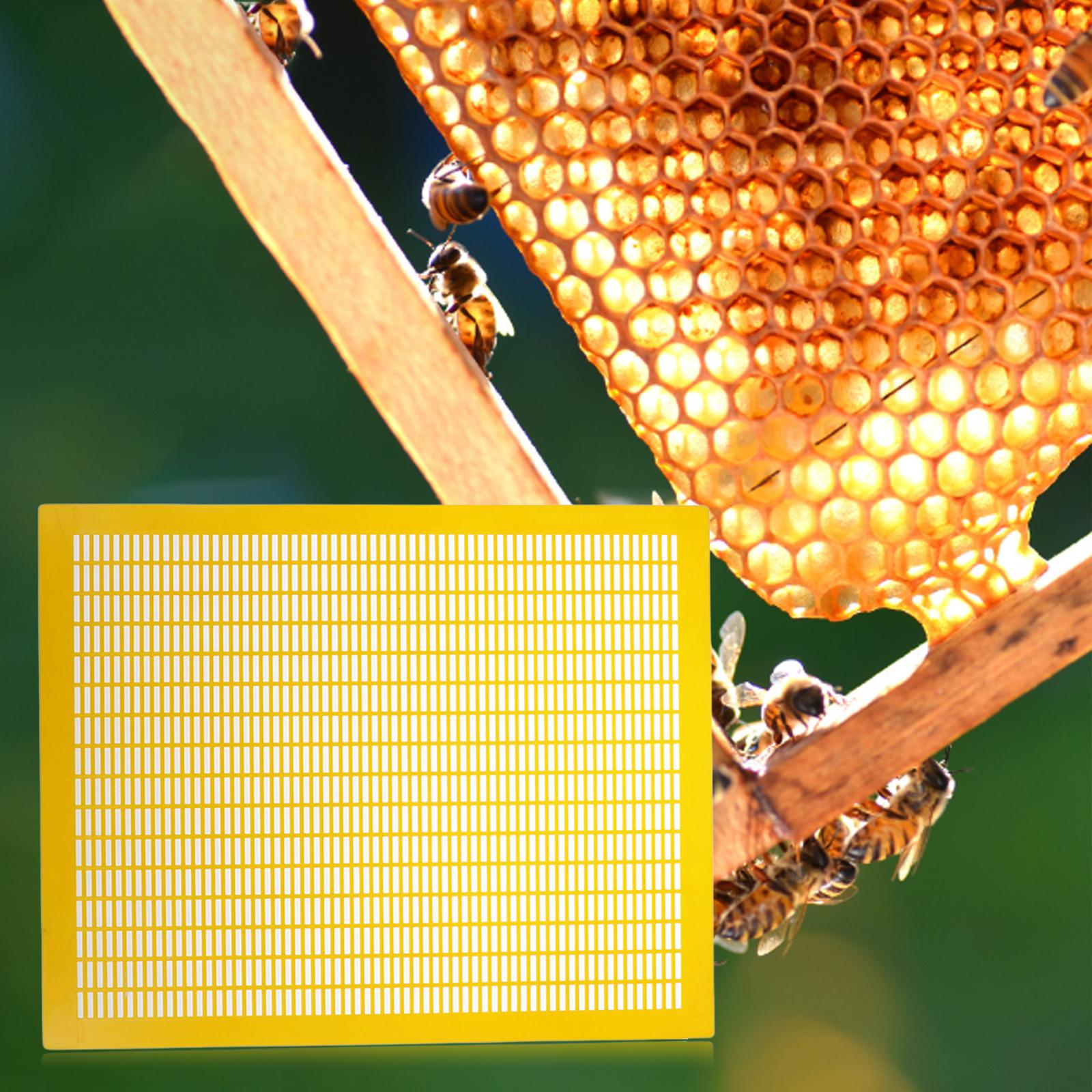 Practical 10 Frame Queen Bees Excluder Easily Clean Backyard Accessories Yellow