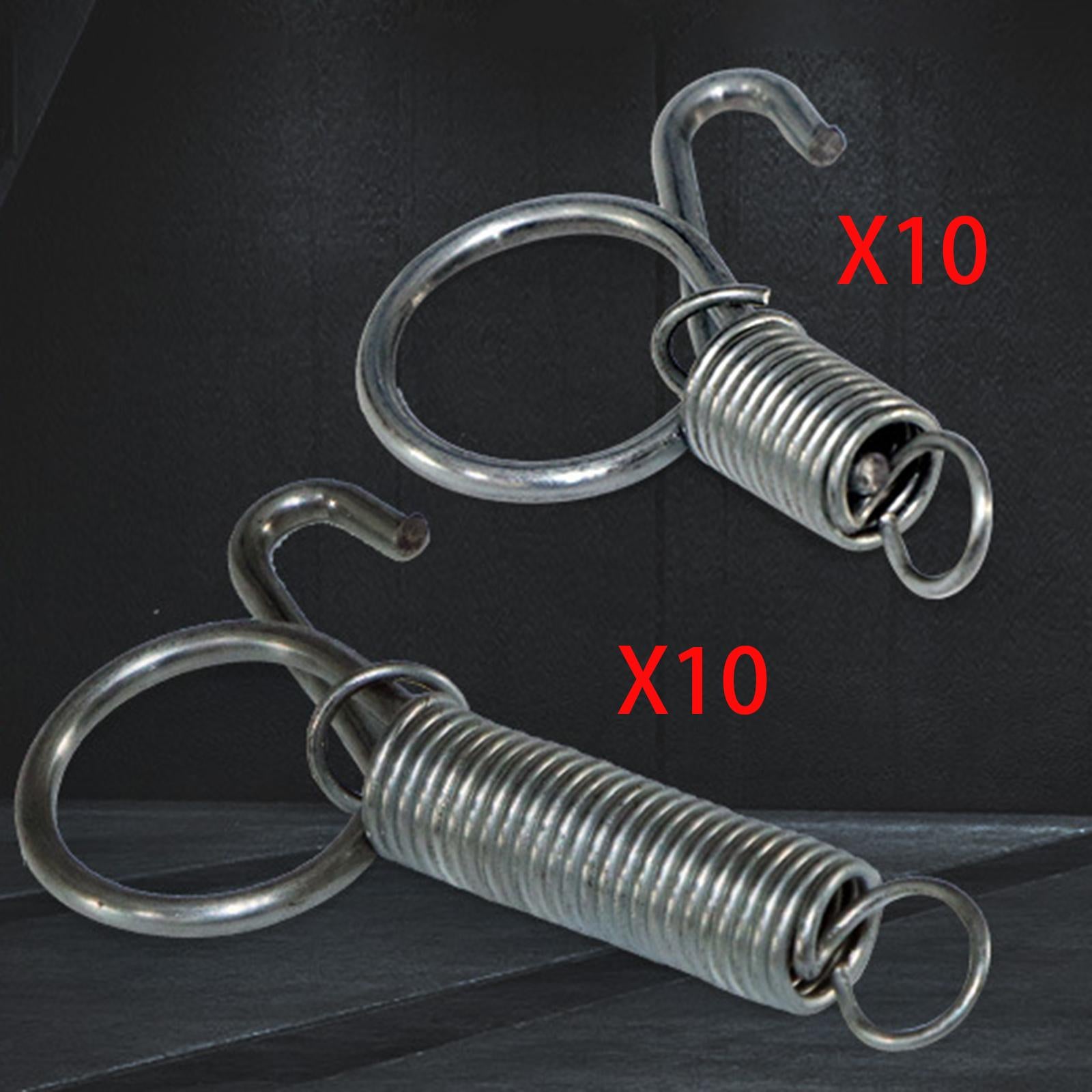 10 Packs Elastic Metal Cage Door Spring Hook for Rabbit Cage Small