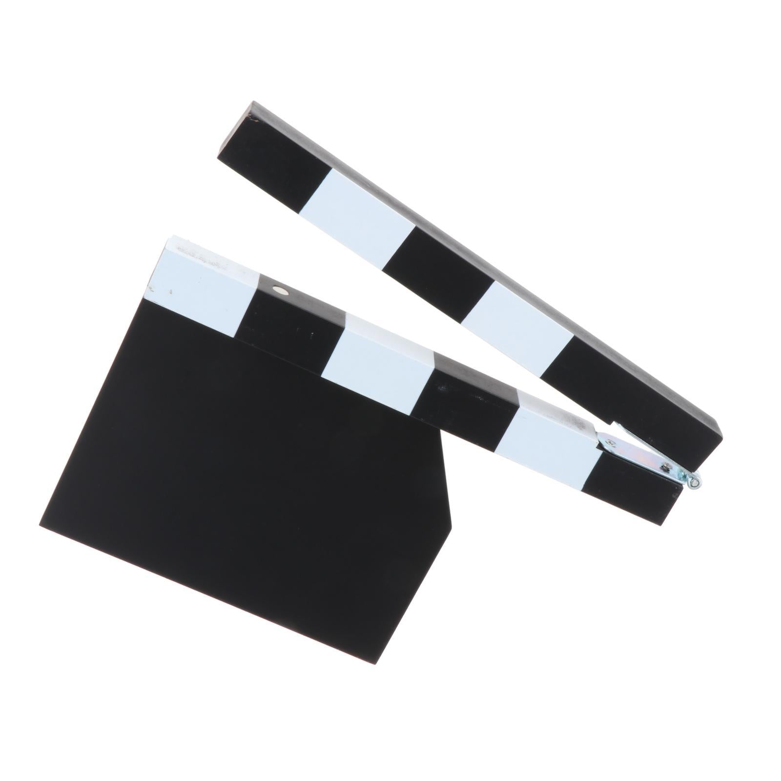 Clapperboard Clapboard Acrylic Film Clap Movie Clapper Durable black