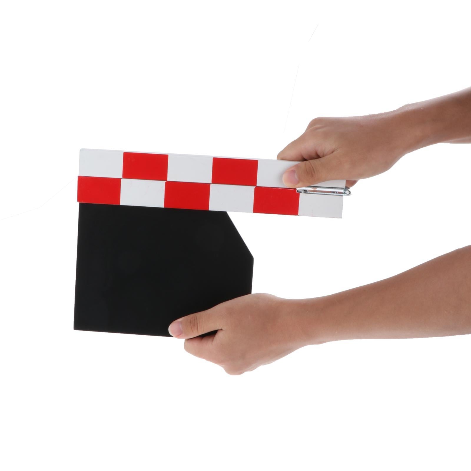 Clapperboard Clapboard Acrylic Film Clap Movie Clapper Durable red