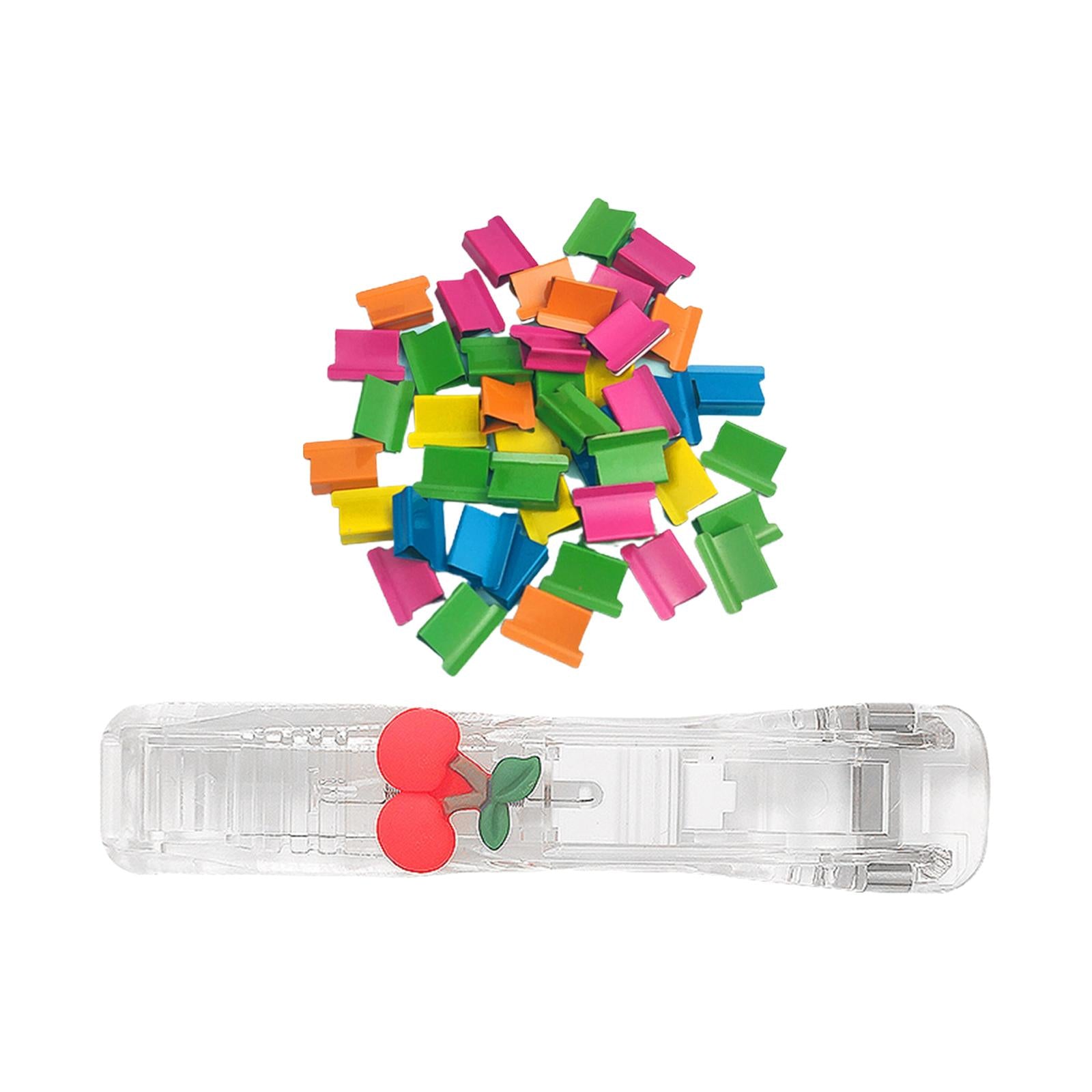 Mini Stapler Classroom Small Stapler Set Fixing Stationery Cherry