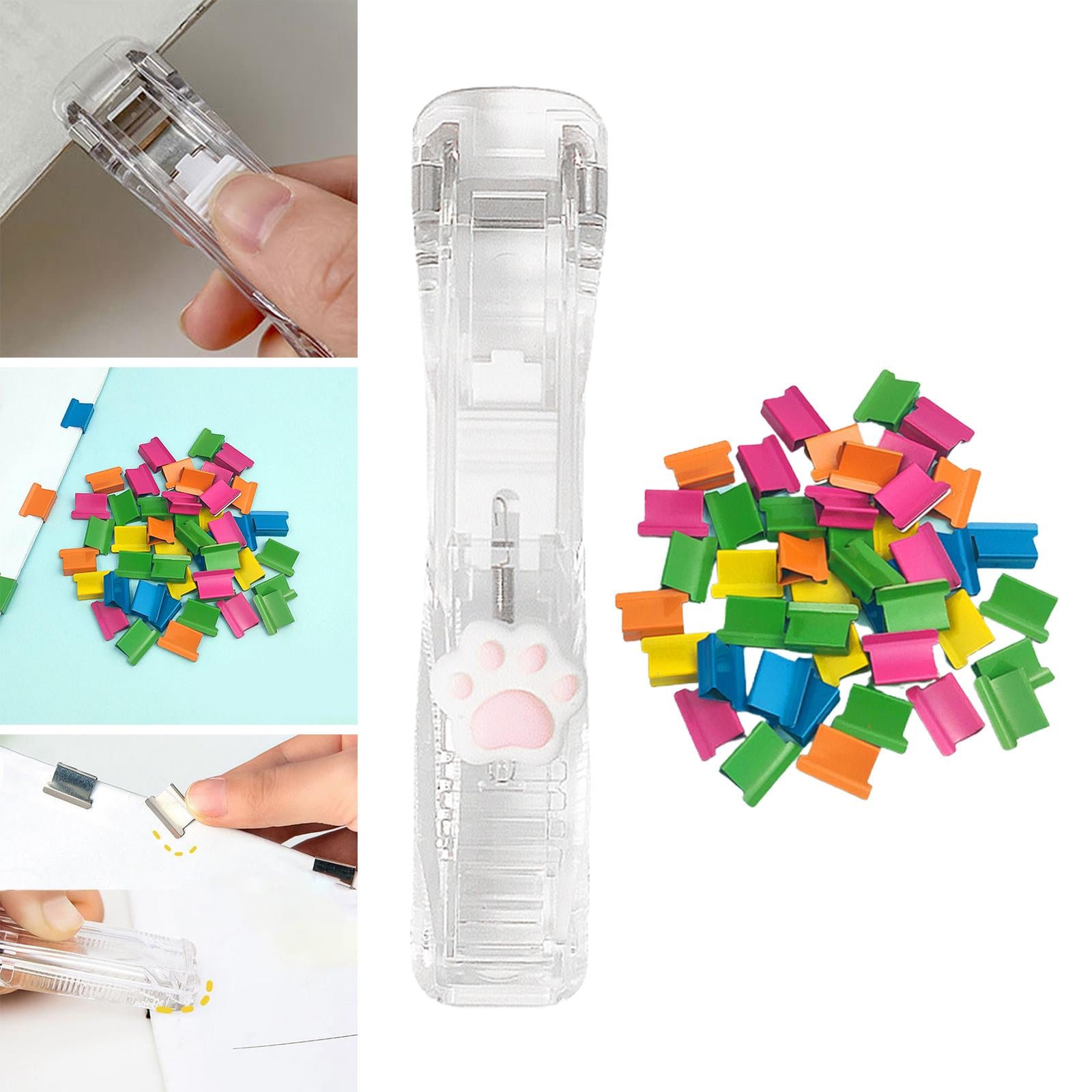 Mini Stapler Classroom Small Stapler Set Fixing Stationery Paw – UNIQBUY