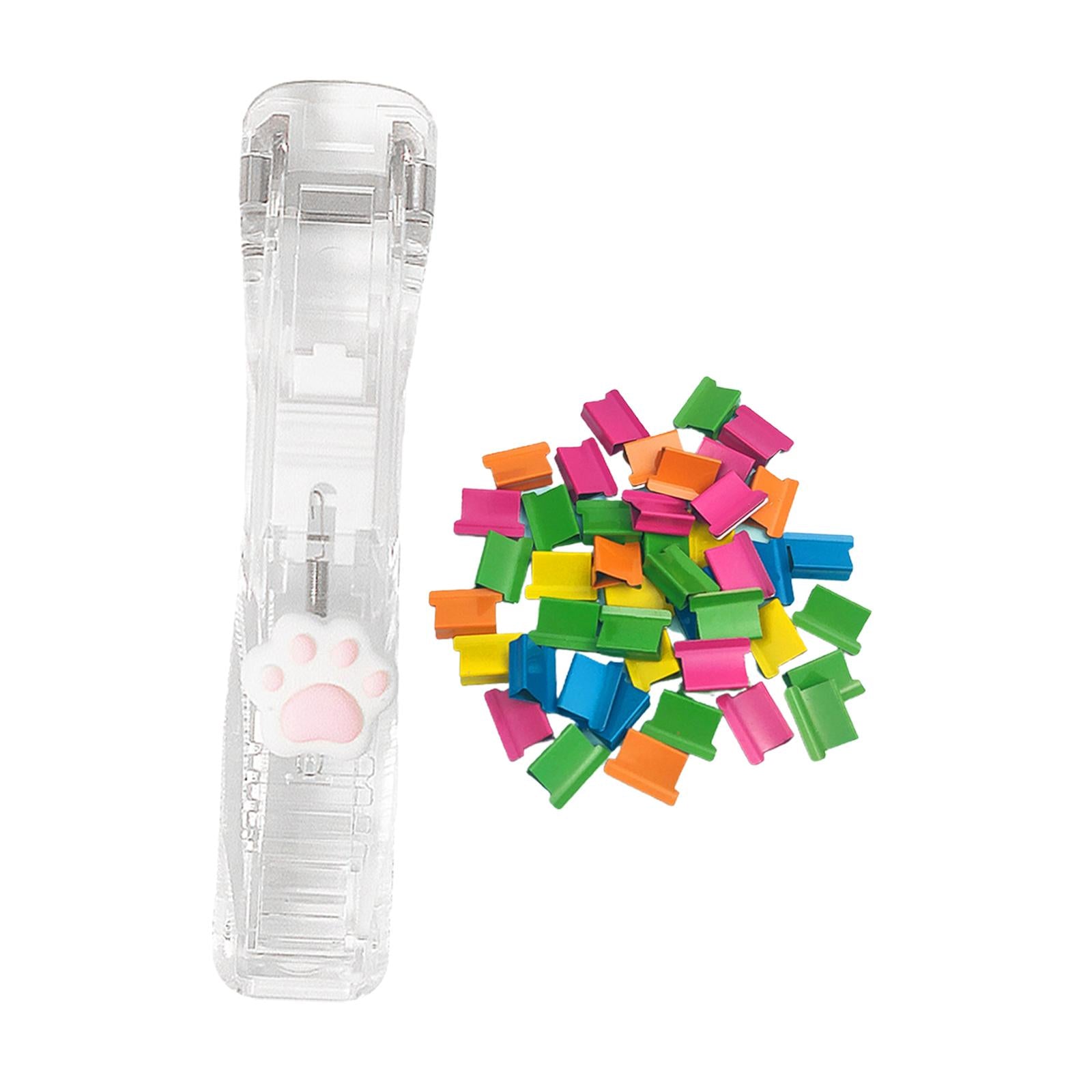 Mini Stapler Classroom Small Stapler Set Fixing Stationery Paw