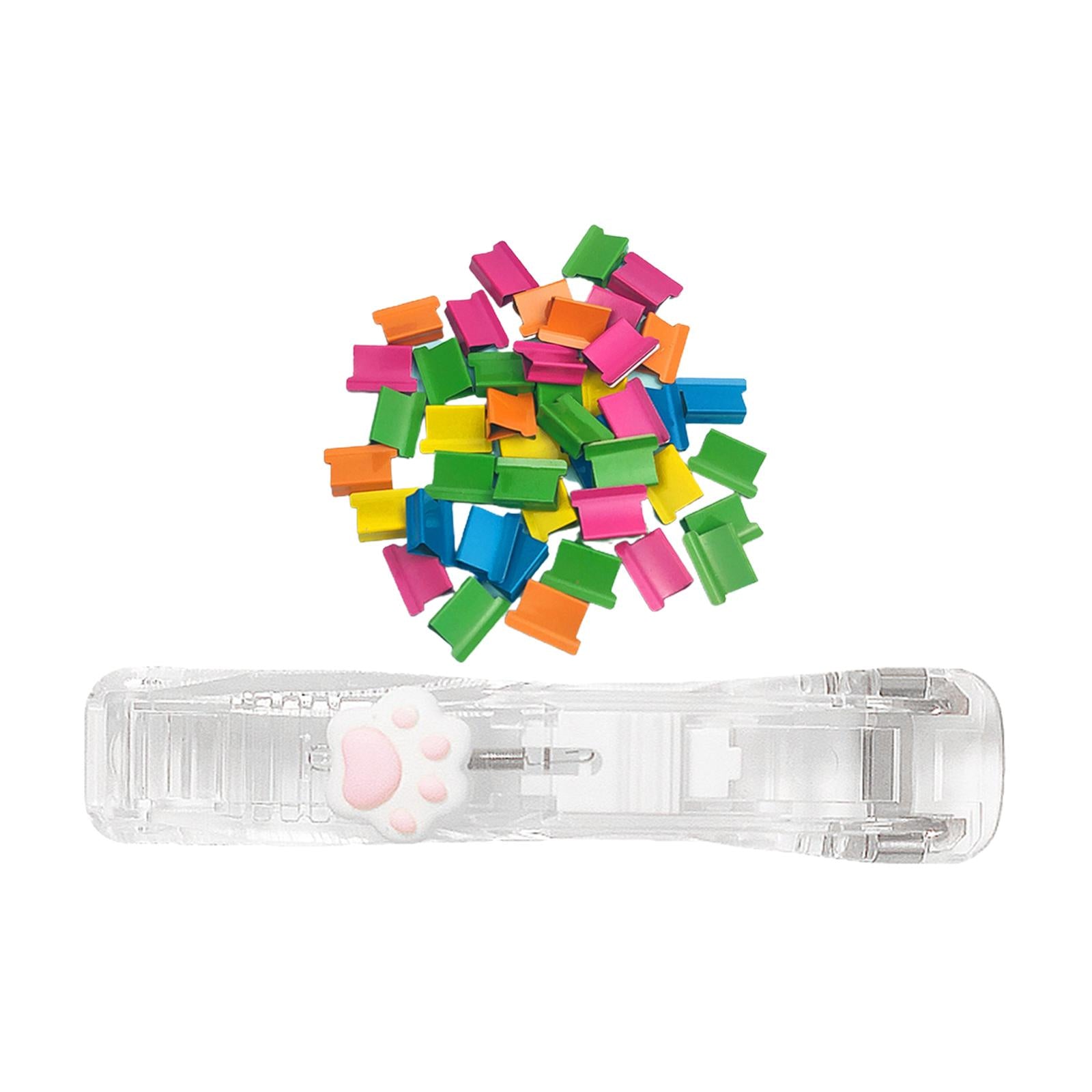 Mini Stapler Classroom Small Stapler Set Fixing Stationery Paw