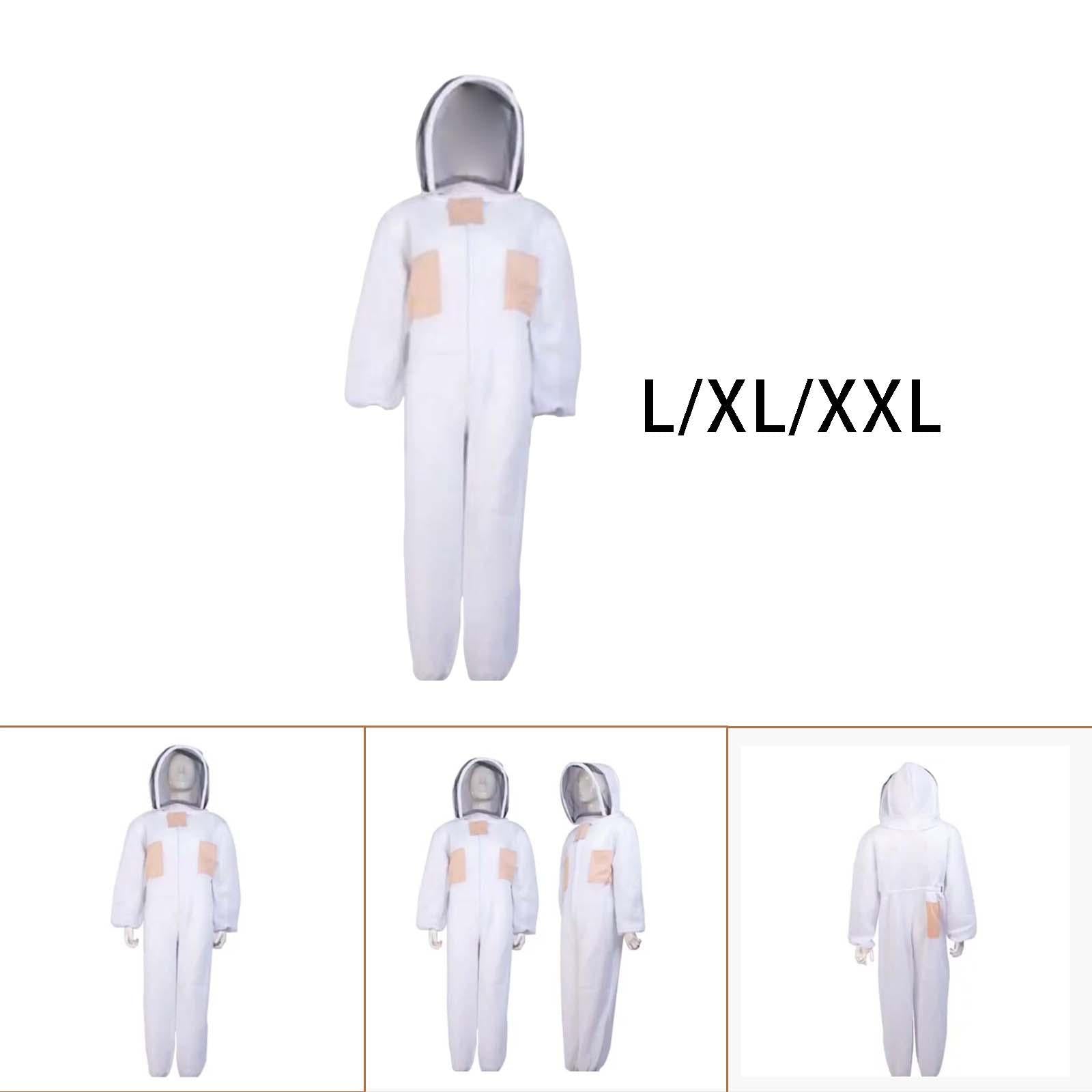 Comfortable Professional Beekeeper Suit with Hat Veil for Beginner Men L