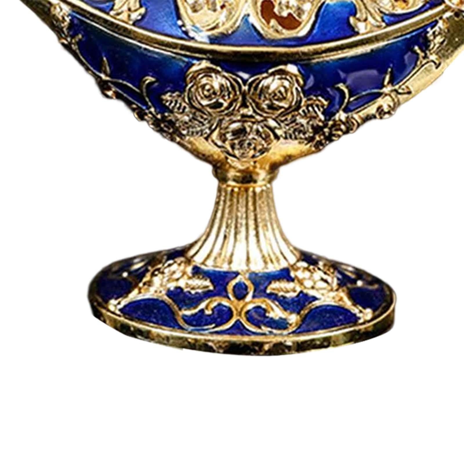 Retro Style Wishing Oil Lamp Pot Arts Crafts for Party Wedding Decoration Navy