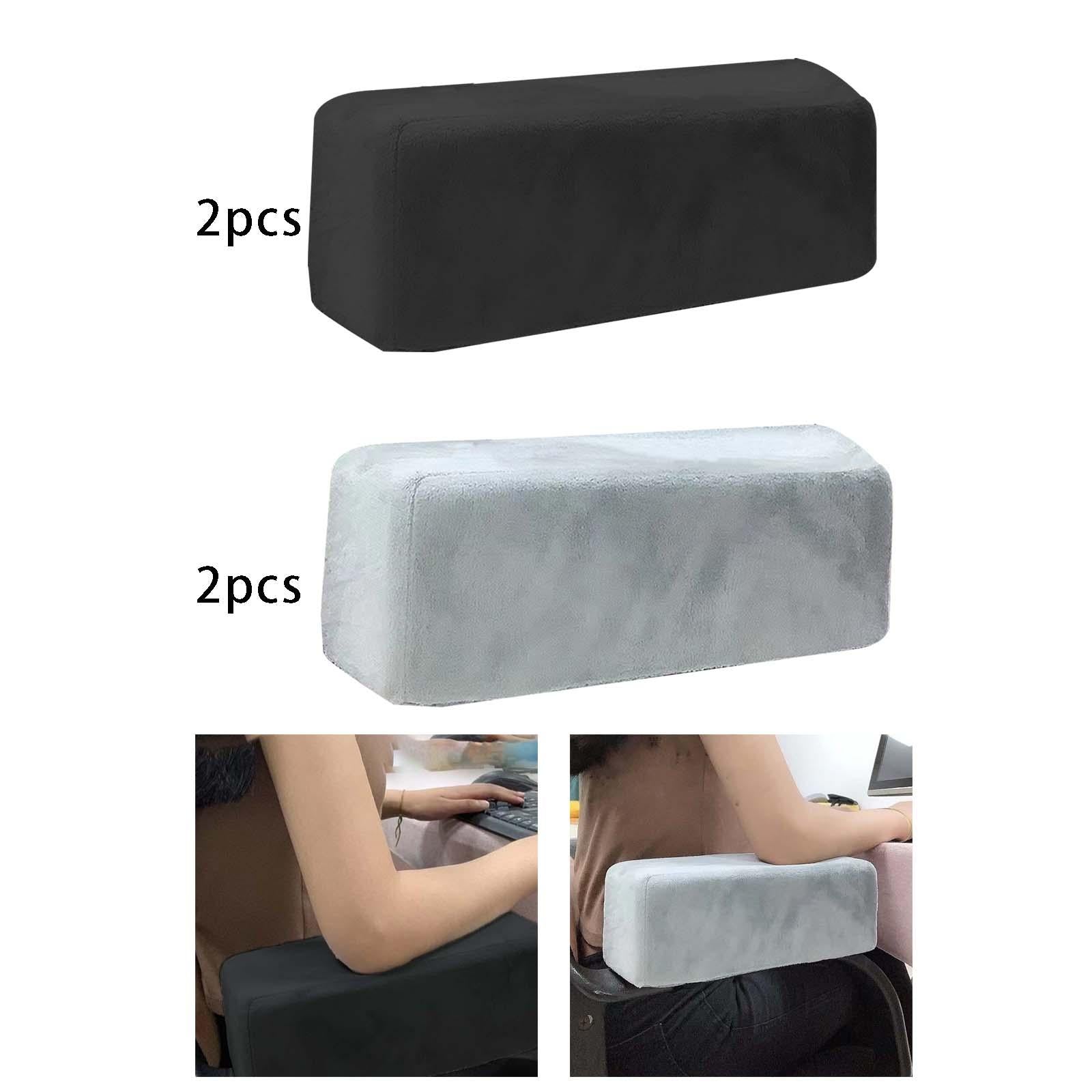 2x Anti Slip Upgrade Memory Foam Washable for Swivel Chair Gaming Chair Black
