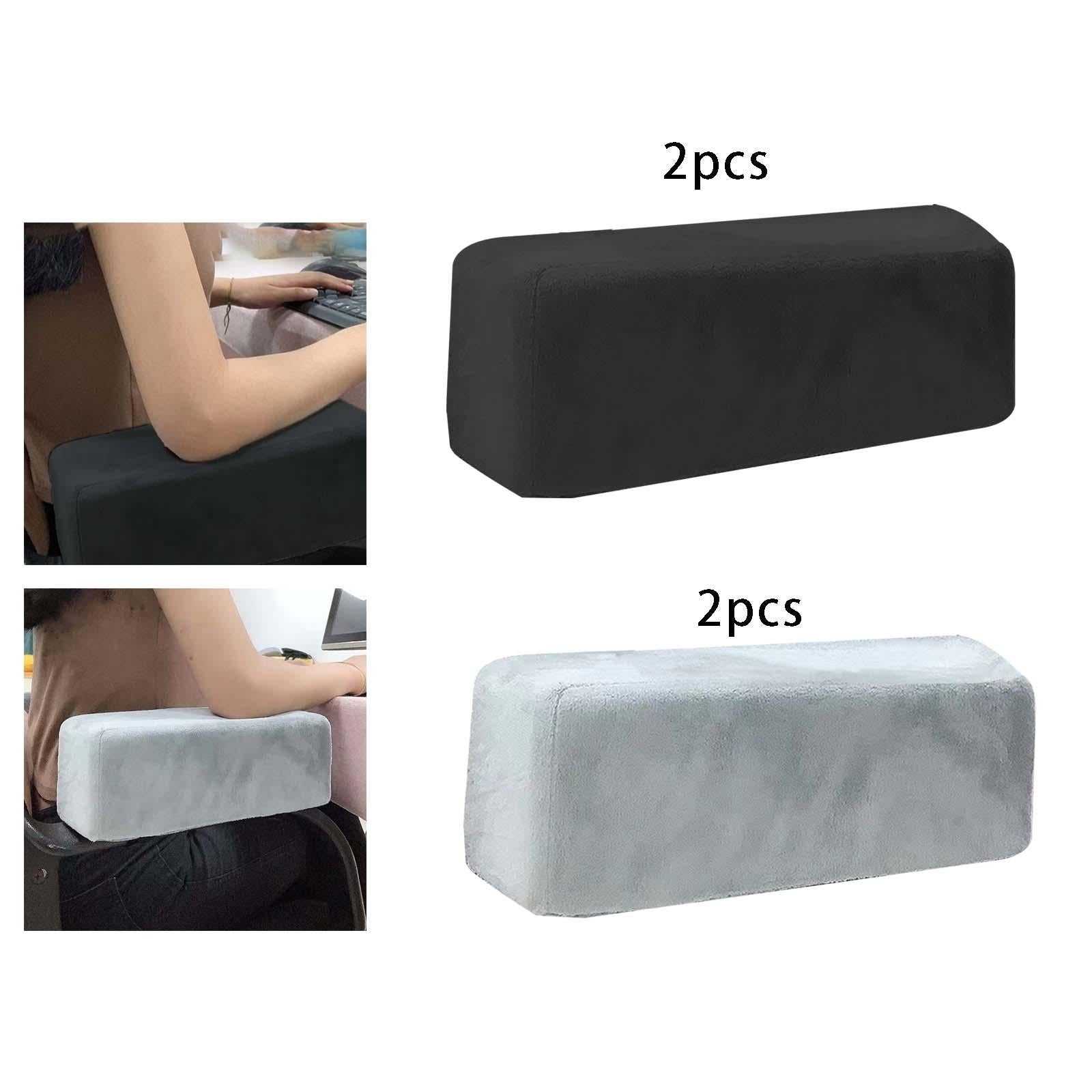2x Anti Slip Upgrade Memory Foam Washable for Swivel Chair Gaming Chair Black
