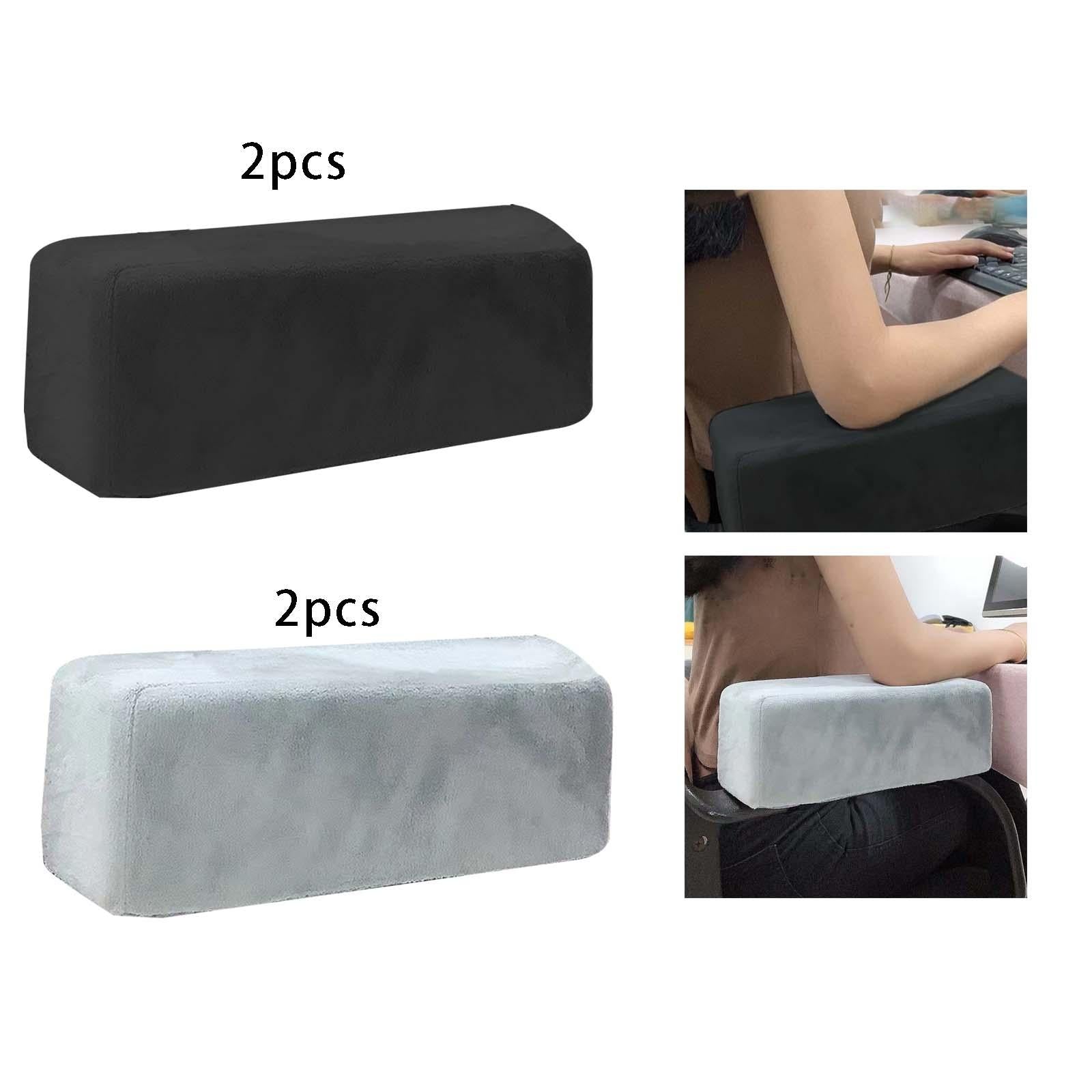 2x Anti Slip Upgrade Memory Foam Washable for Swivel Chair Gaming Chair Black