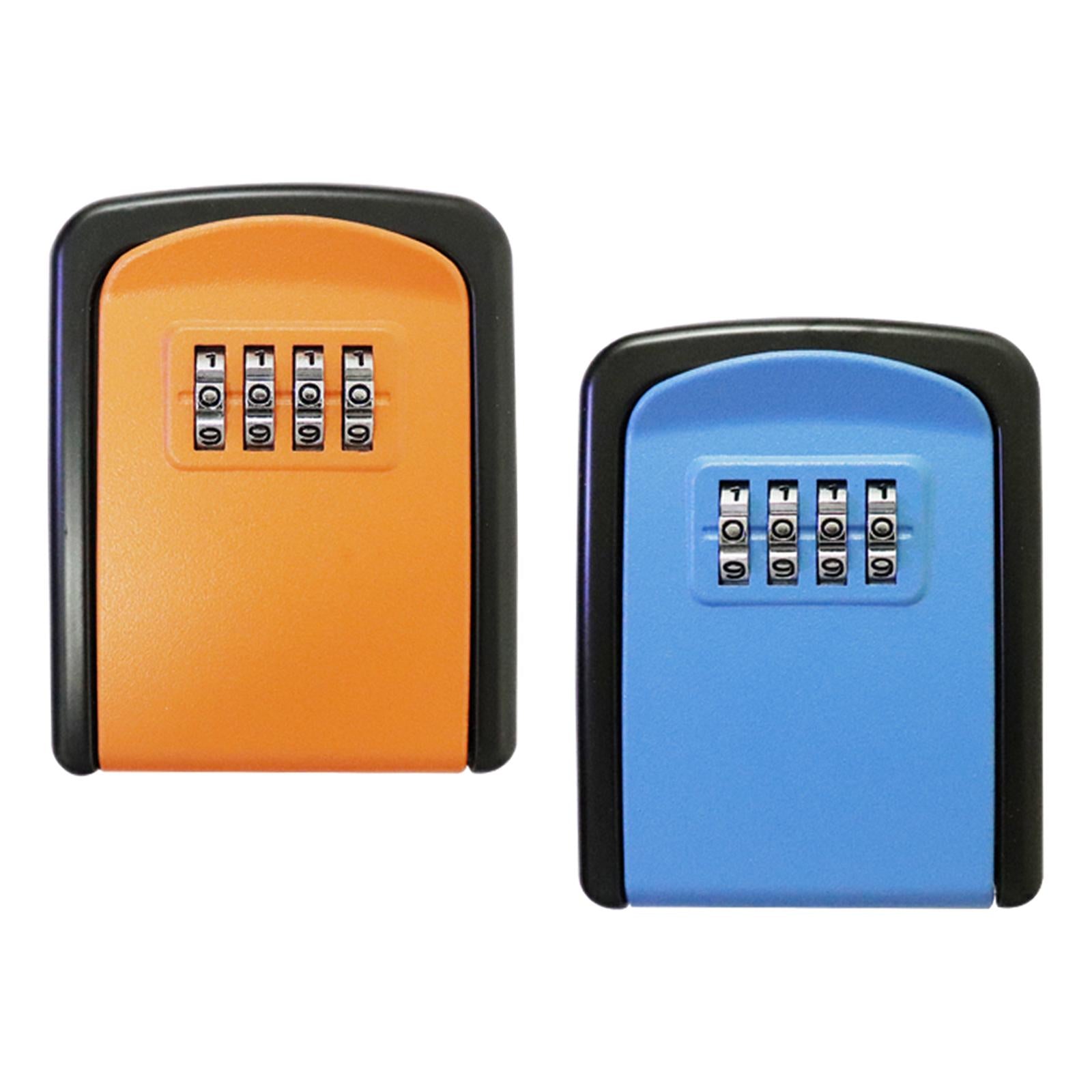 Lock Box Resettable Box with Code for Warehouse Key Orange