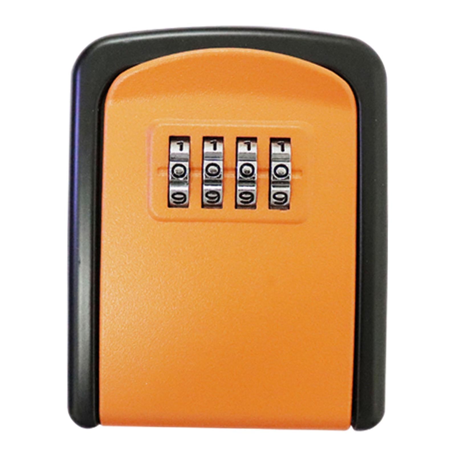 Lock Box Resettable Box with Code for Warehouse Key Orange