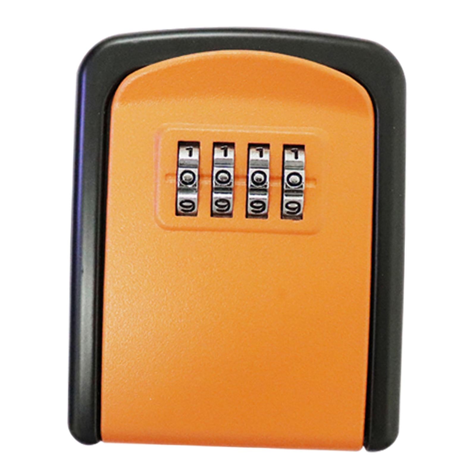 Lock Box Resettable Box with Code for Warehouse Key Orange