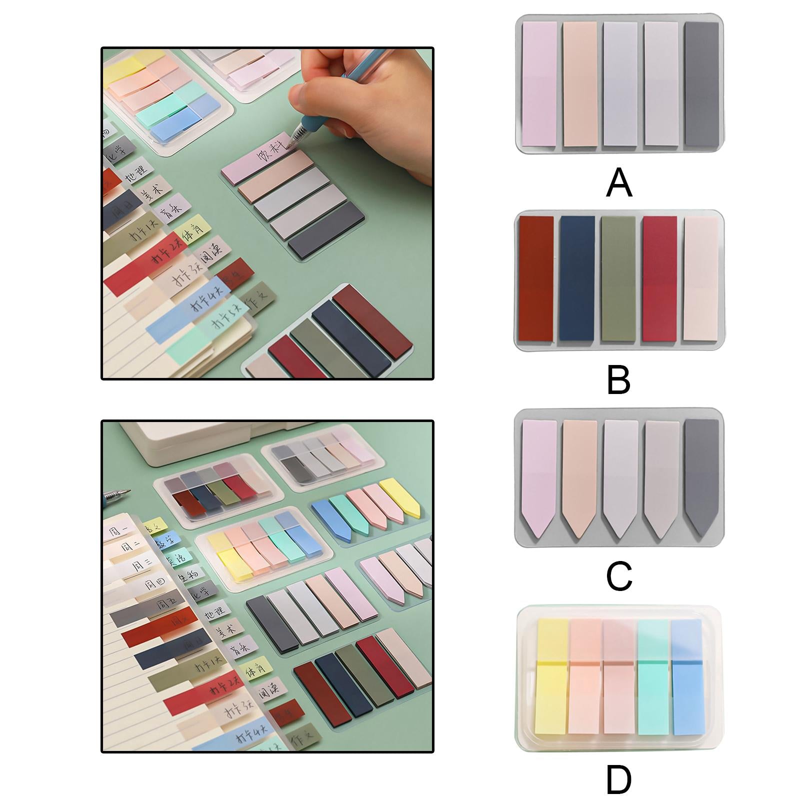 Multipurpose Sticky Pads Stationery Supplies for School Documents Students A