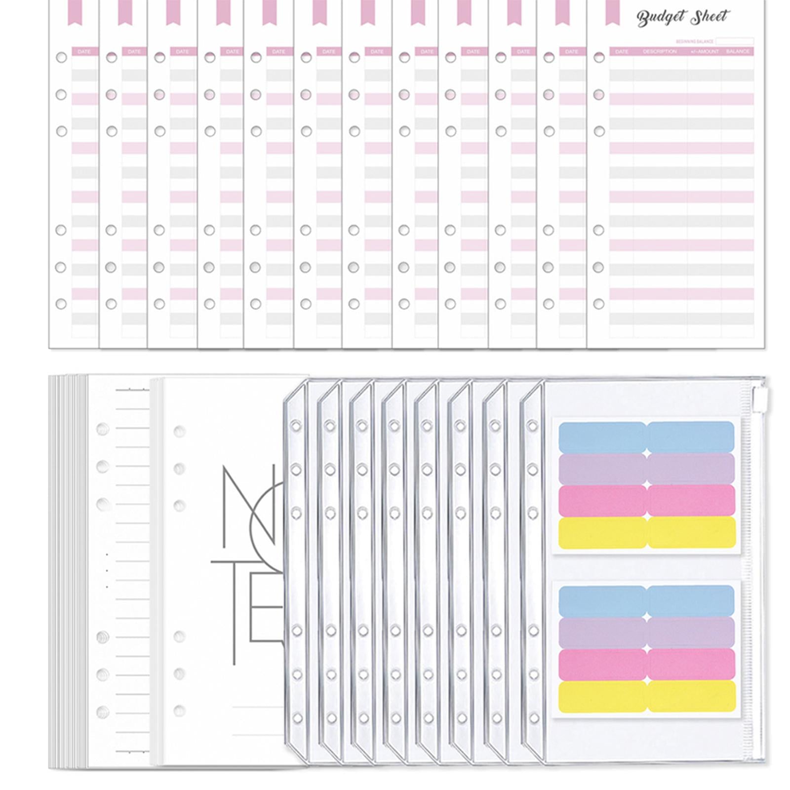 A6 Budget Binder Practical Lightweight Comfortable for Passport Home Cards Pink