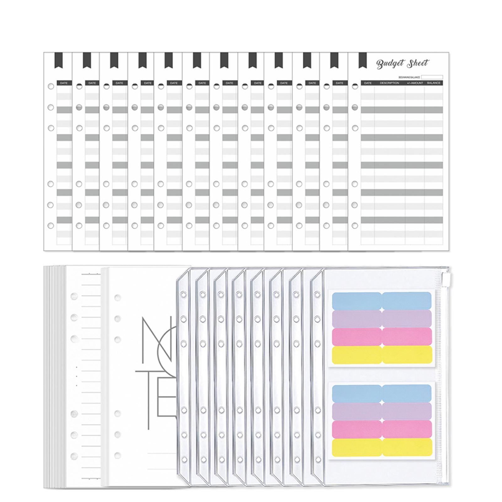 A6 Budget Binder Practical Lightweight Comfortable for Passport Home Cards Black