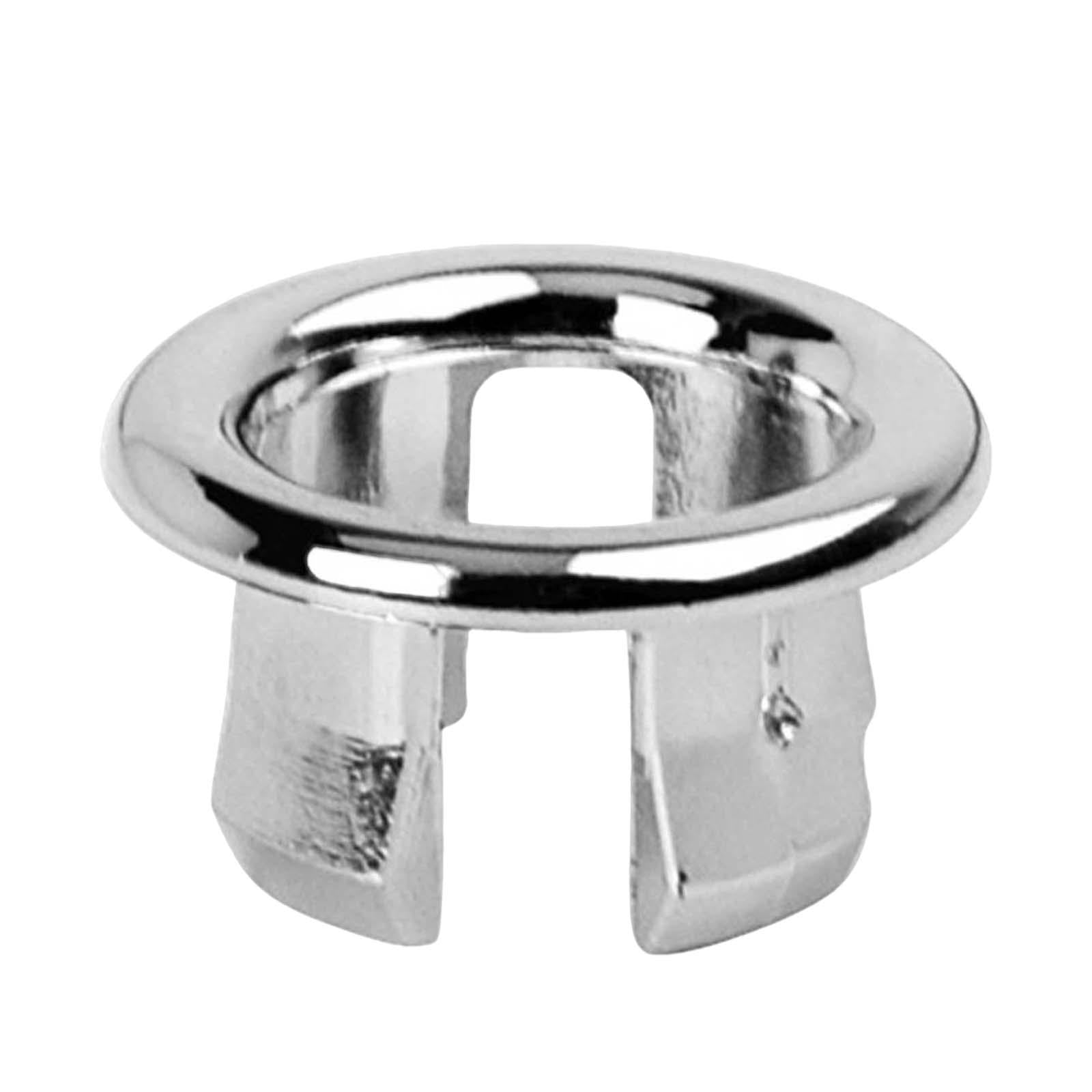 10Pcs Sink Overflow Cap Overflow Cover Vanity Sink Overflow Cap for Kitchen Hollow