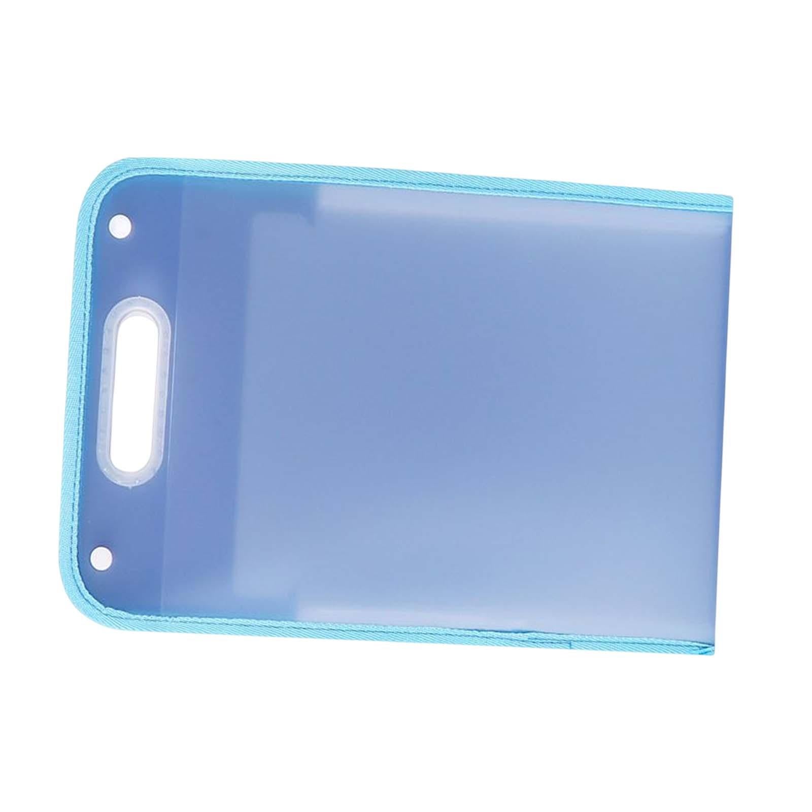 Portable File Folder Paper Storage Large Capacity Gifts Blue 13 Grids