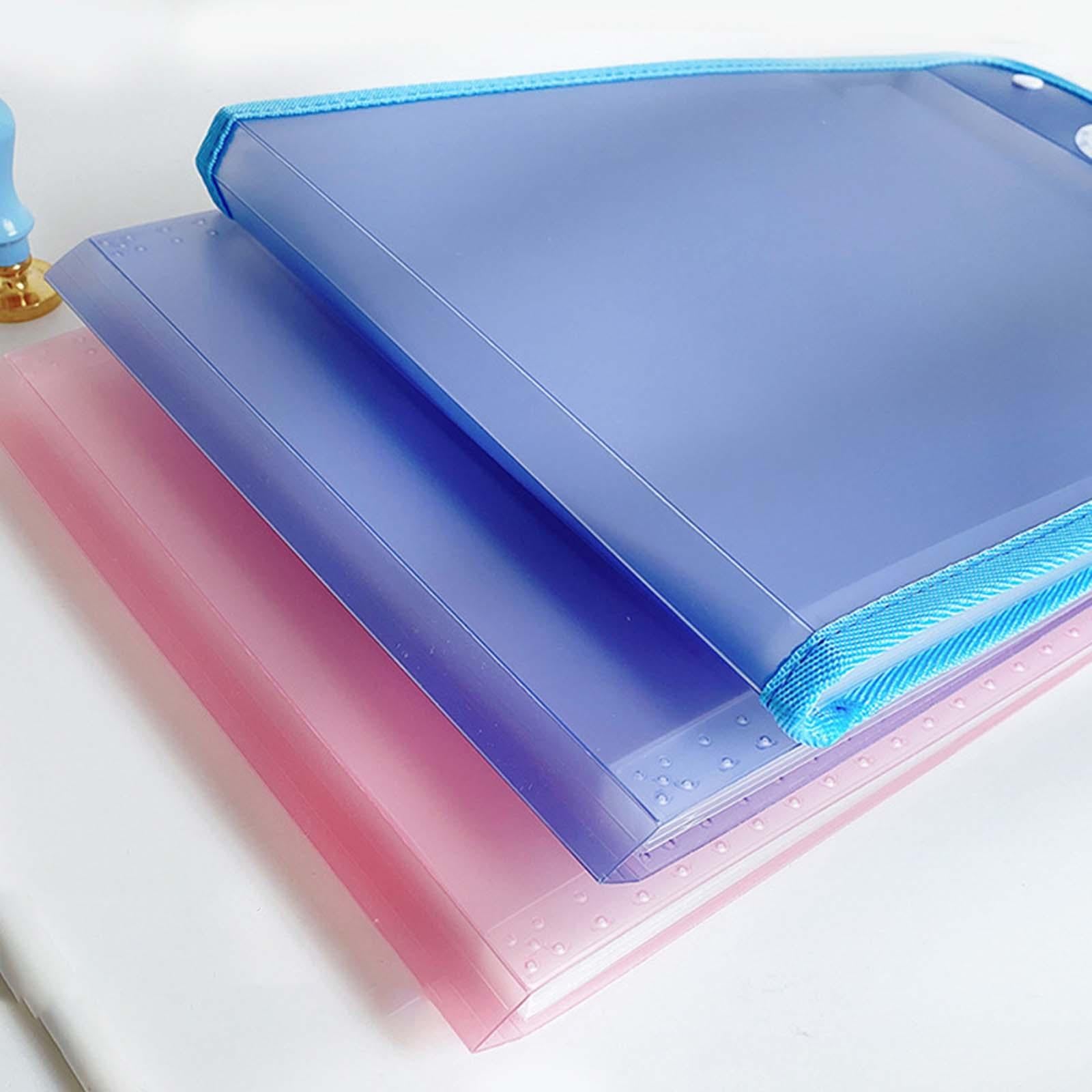 Portable File Folder Paper Storage Large Capacity Gifts Pink 13 Grids
