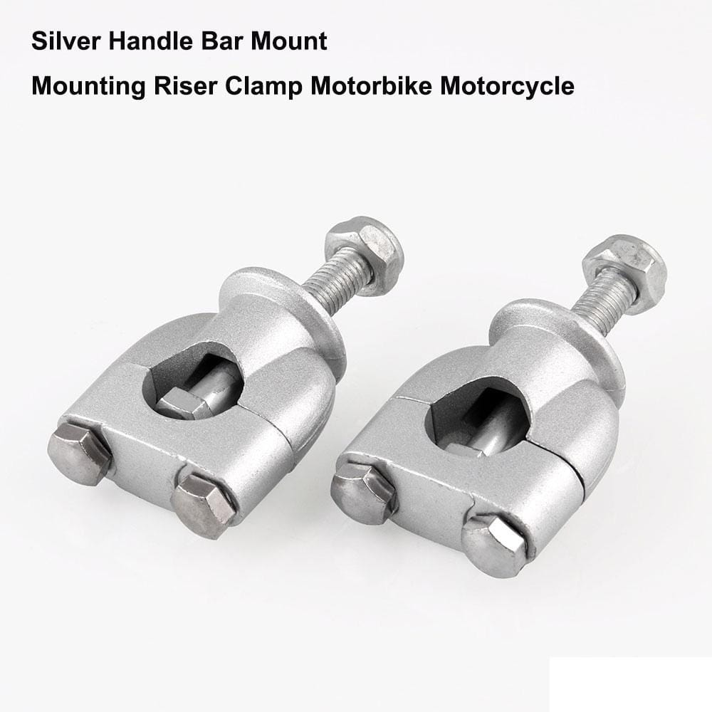 MB-MH027-S Universal Motorcycle Aluminum + Iron 22mm Single Hole Handlebar Fixed Bracket