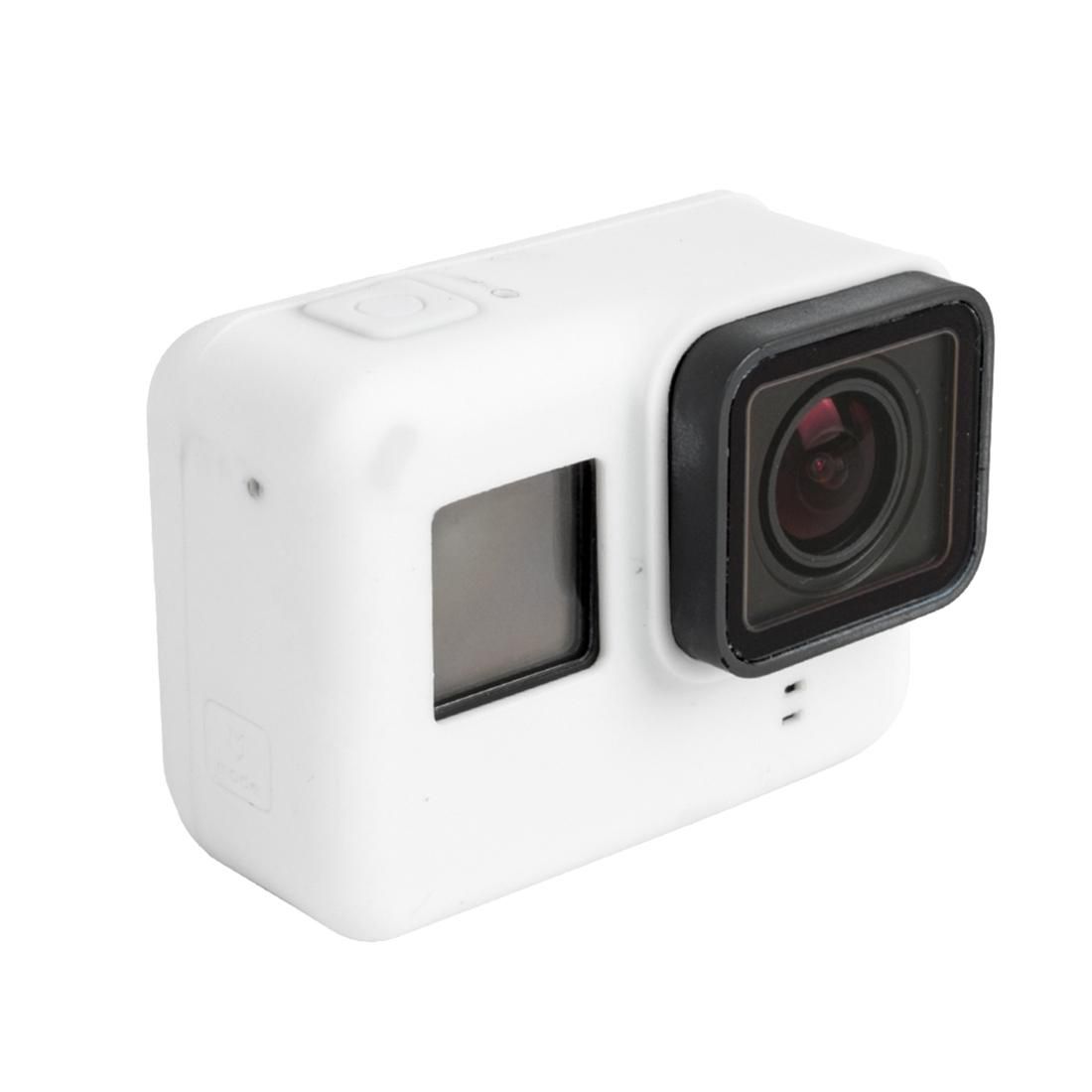 For GoPro HERO5 Silicone Housing Protective Case Cover Shell (White)