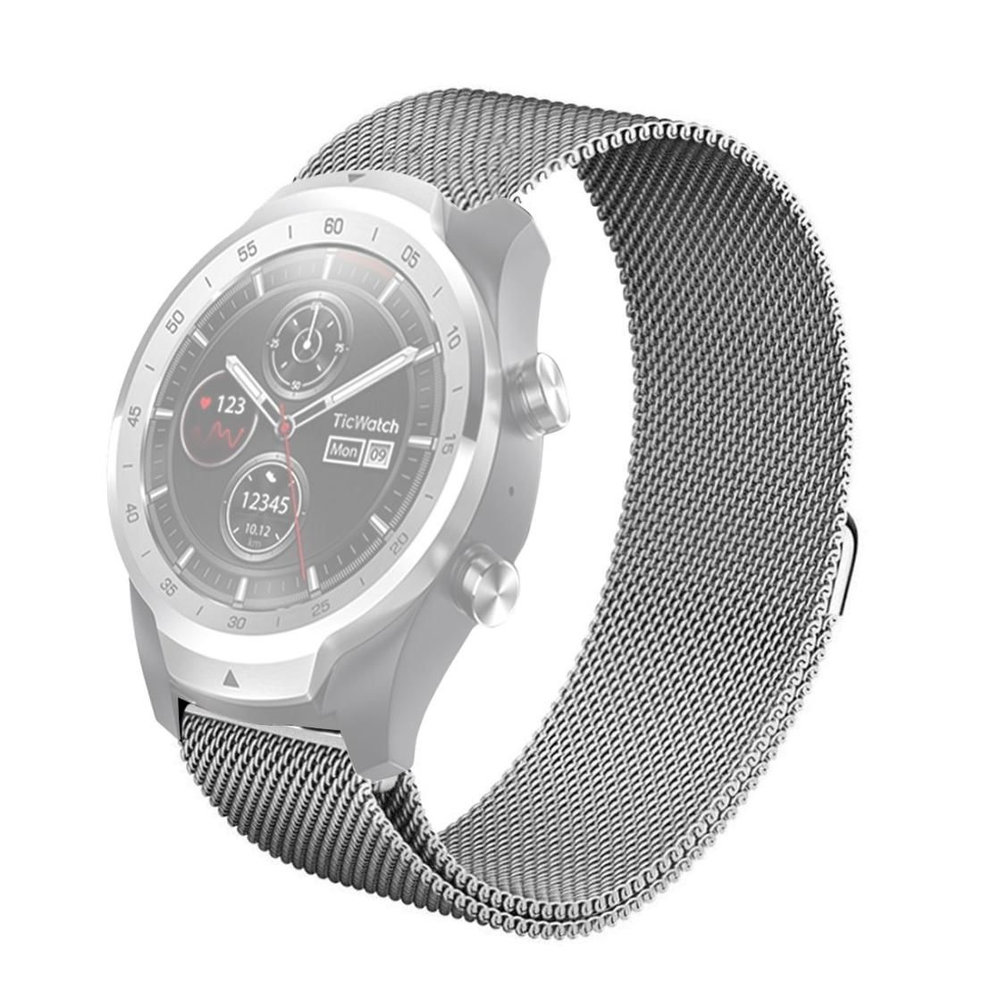 22mm For Huawei Watch GT2e GT2 46mm Milanese metal strap (Silver)