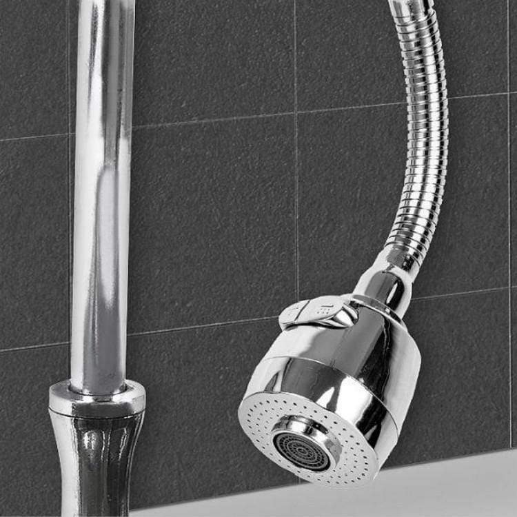 Kitchen Faucet Splash-proof Extender Water-saving Booster, Specification:2 PCS Galvanized 2 Files + Filter