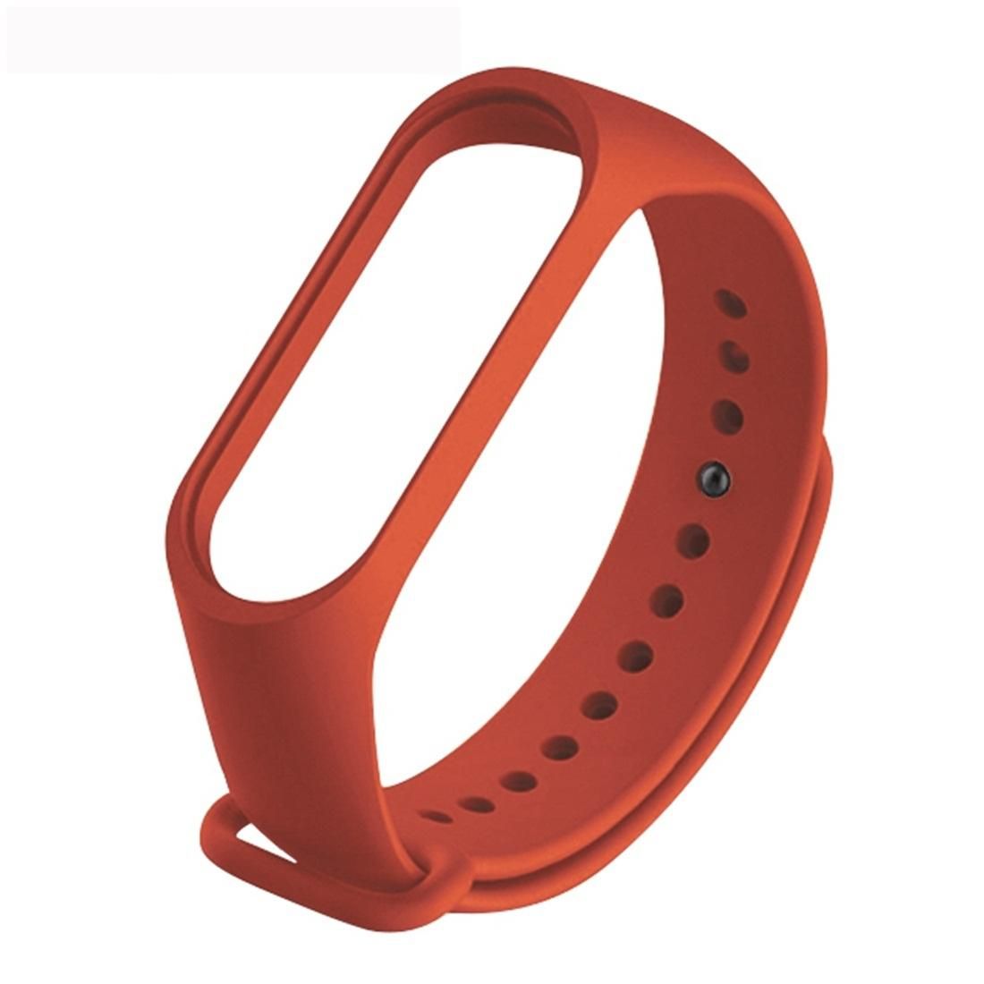 Pure Color Soft TPU Replacement Watchbands for Xiaomi Mi Band 4, Host Not Included (Orange)