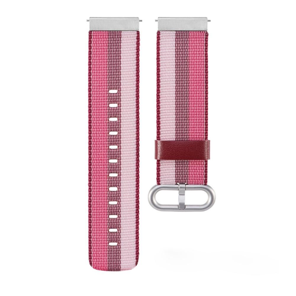 For Garmin Vivoactive 3 Nylon Replacement Wrist Strap Watchband with Buckle (Red)