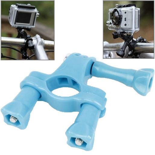 TMC Handlebar Seatpost Pole Mount Bike Moto Bicycle Clamp for GoPro  NEW HERO /HERO6   /5 Session /5 /4 Session /4 /3+ /3 /2 /1, Xiaoyi Sport Cameras (Blue)