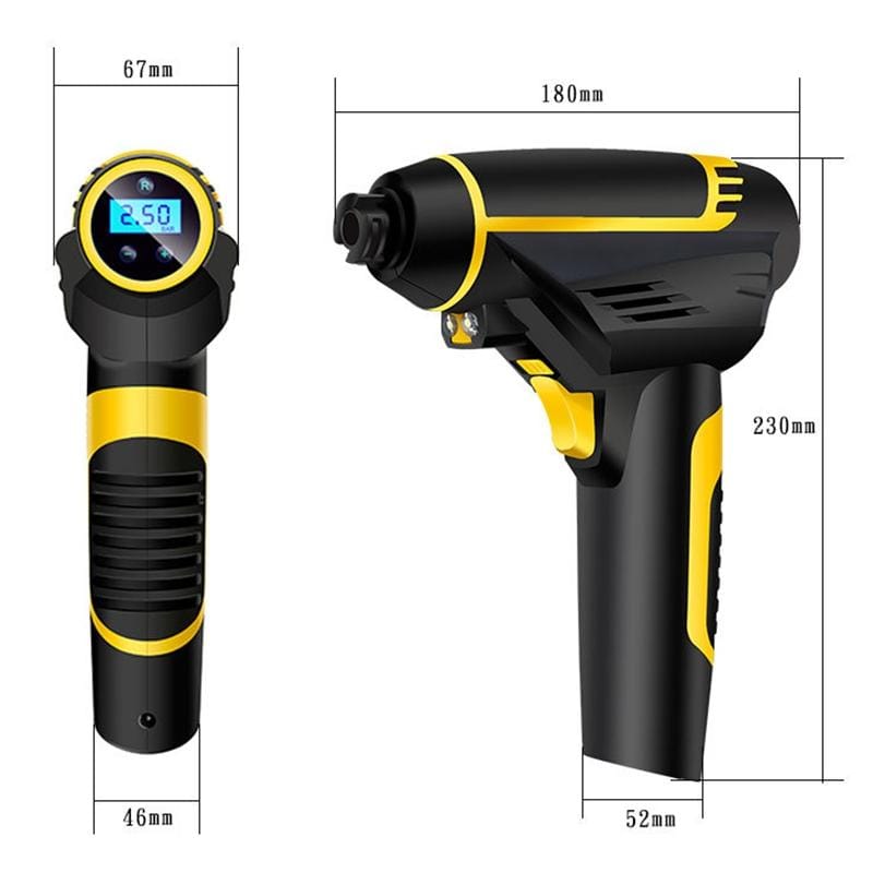 220V 120W 10A USB Portable Intelligent Digital Display Electric Air Pump Tire Inflator Car Electric Air Compressor Car Tire Pump Inflatable Pump