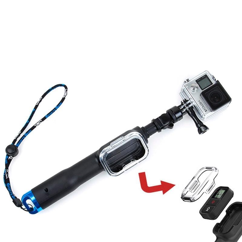 TMC Fold Retractable Handheld Remote Pole Monopod with Screw for GoPro HERO4 /3+ /3, Max Length: 70cm, HR251-BU
