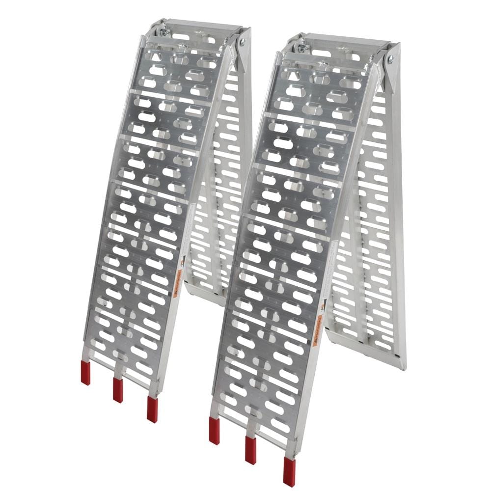 2 PCS Portable Foldable Aluminum ATV Ramps