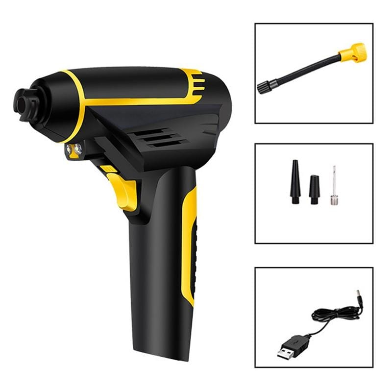 220V 120W 10A USB Portable Intelligent Digital Display Electric Air Pump Tire Inflator Car Electric Air Compressor Car Tire Pump Inflatable Pump