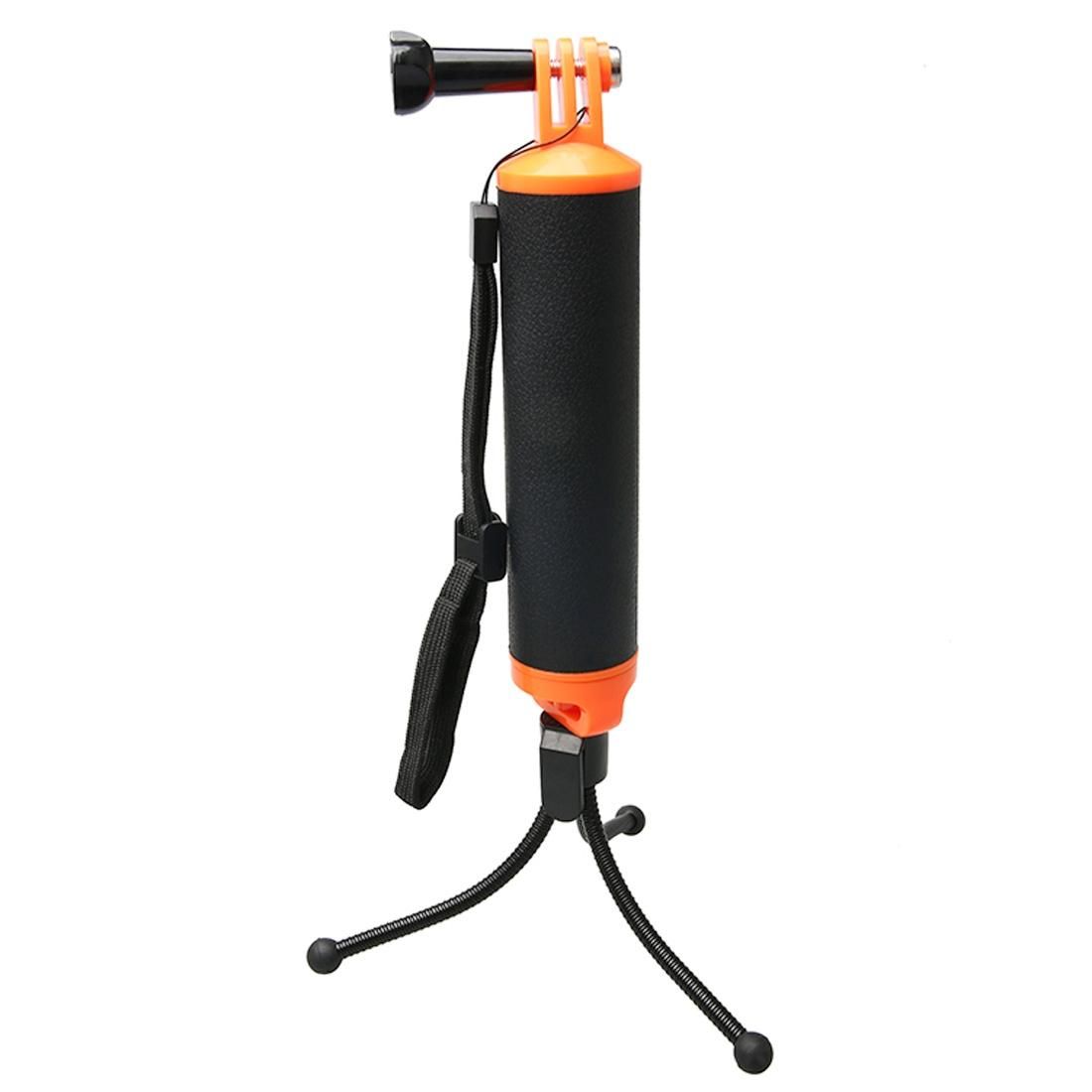 Floating Handle Grip with Tripod Holder & Adjustable Anti-lost Strap for GoPro HERO9 Black / HERO8 Black /7 /6 /5 /5 Session /4 Session /4 /3+ /3 /2 /1, Xiaoyi and Other Action Cameras