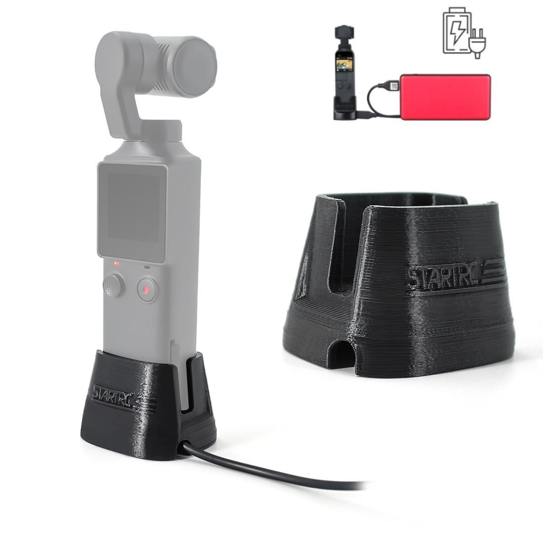 STARTRC  USB-C / Type-C Dock Desktop Charging Base Bracket for Xiaomi FIMI Palm 4K Gimbal Camera (Black)