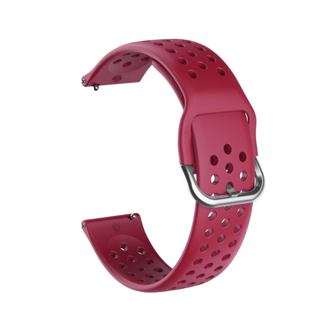 22mm For Huawei watch GT2e/GT/GT2 46MM Breathable Porous Strap with Inner Buckle (Wine red)