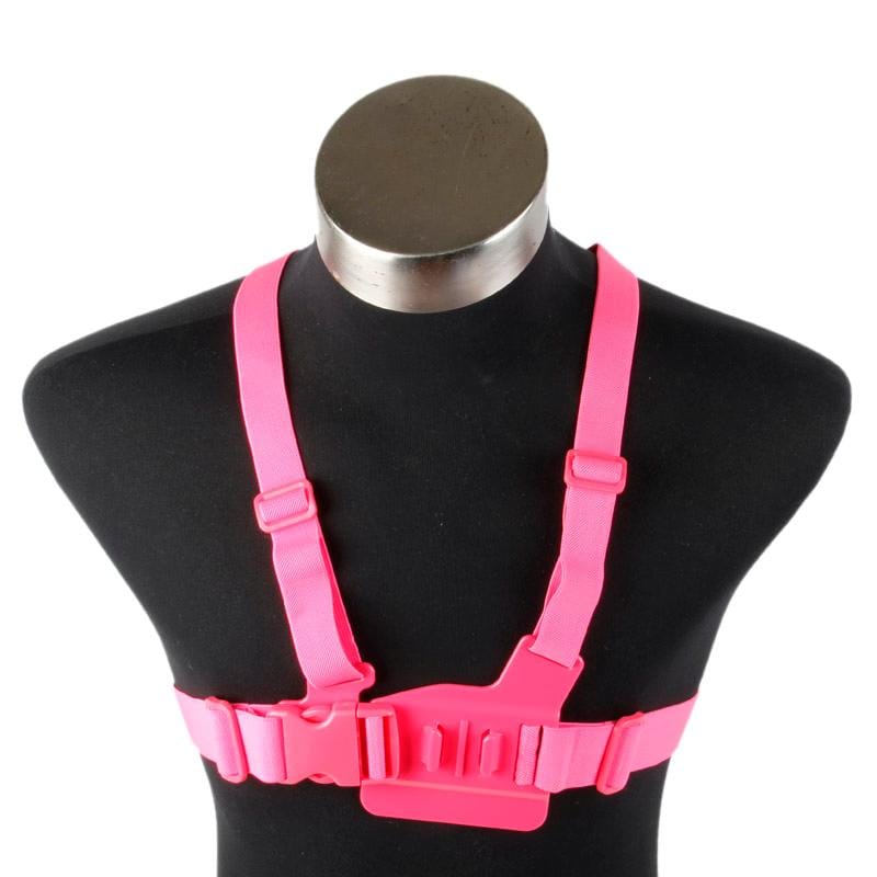 TMC HR47 Chest Belt for GoPro  NEW HERO /HERO6   /5 /5 Session /4 Session /4 /3+ /3 /2 /1, Xiaoyi and Other Action Cameras (White)